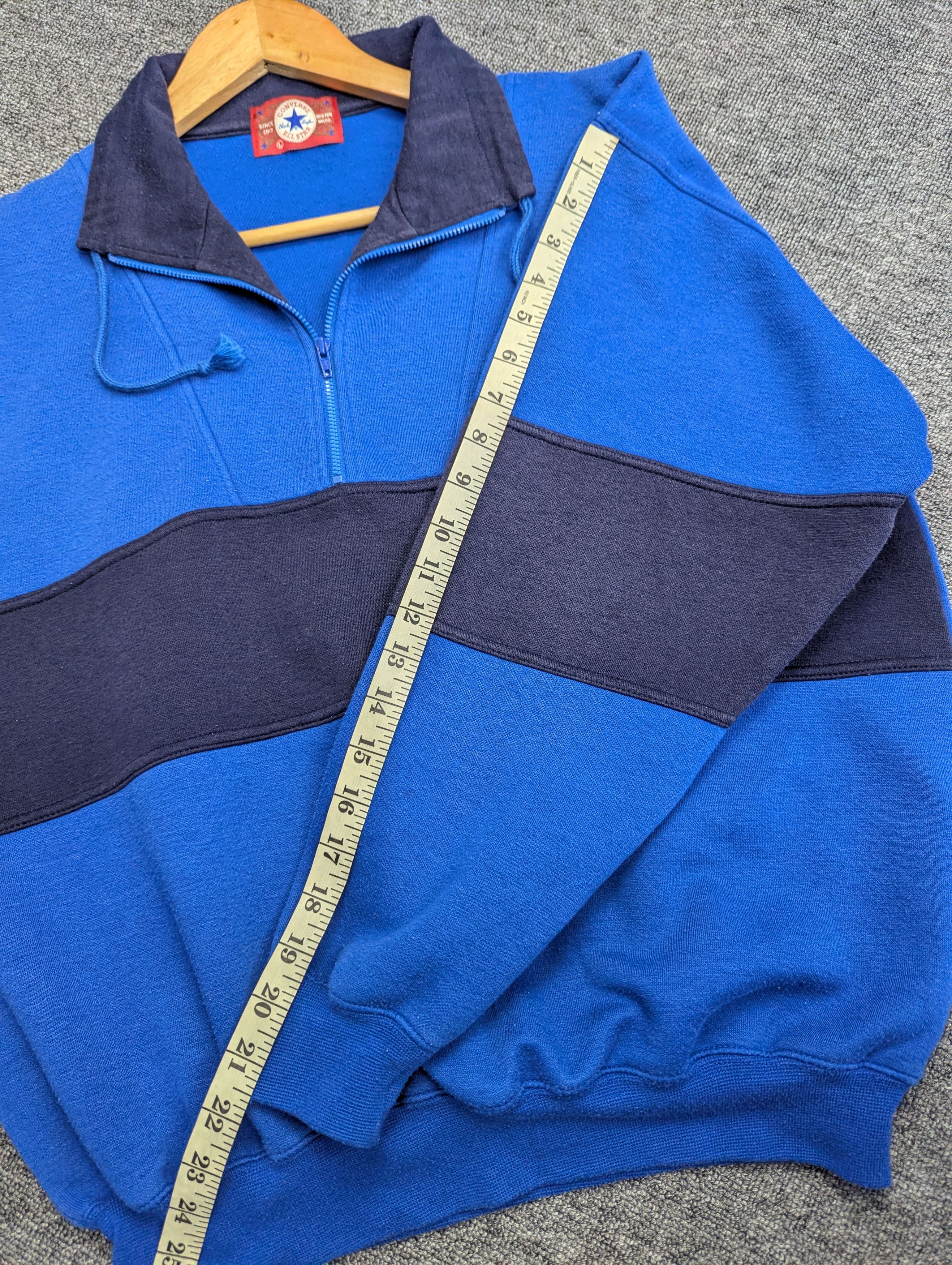 Converse Vintage 90s Converse Halfzipper Jumper Sweatshirt Size US L / EU 52-54 / 3 - 9 Thumbnail