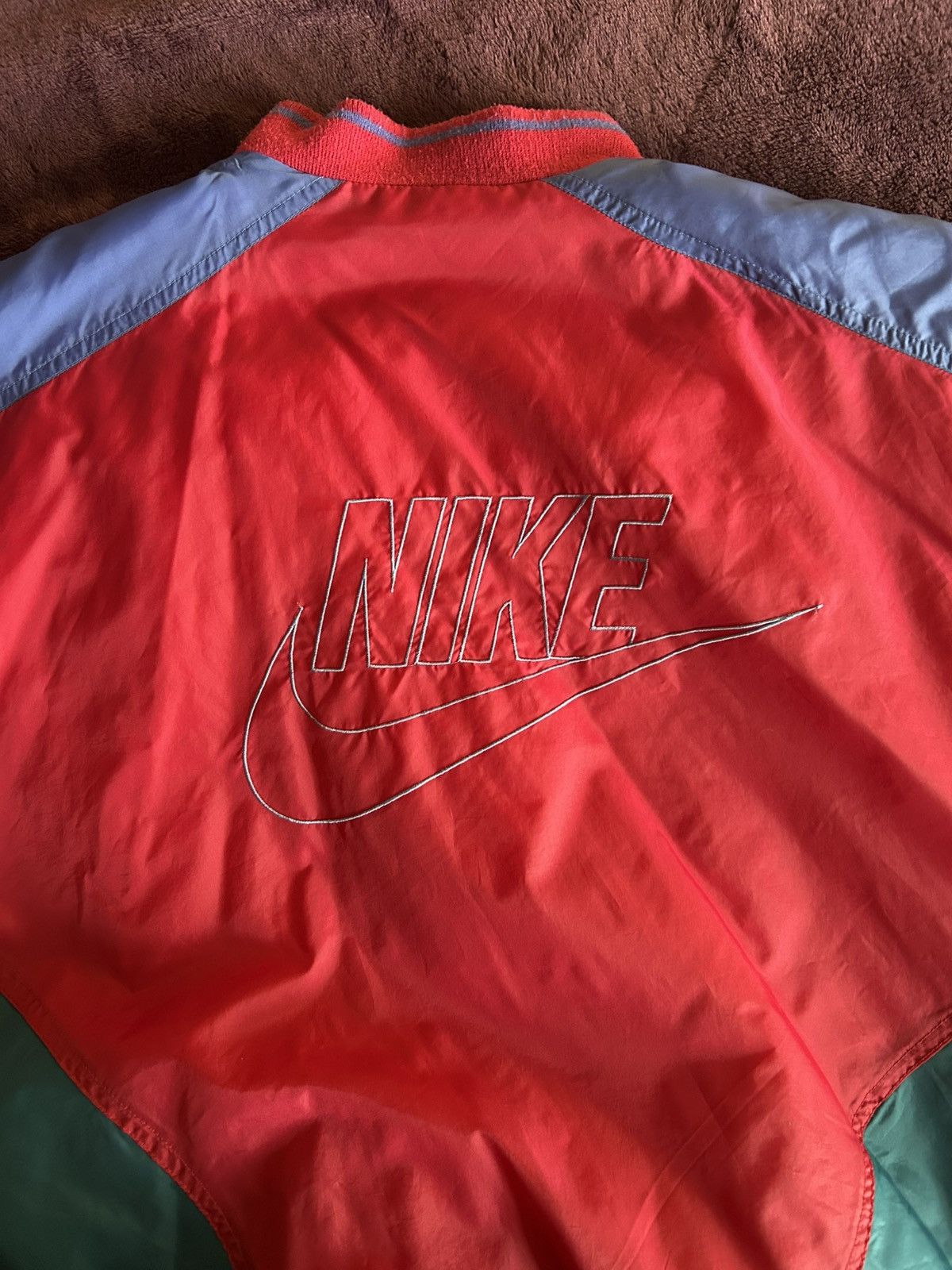 Vintage 80s 90s Nike Colorblock Bomber Jacket XL (Fits M)