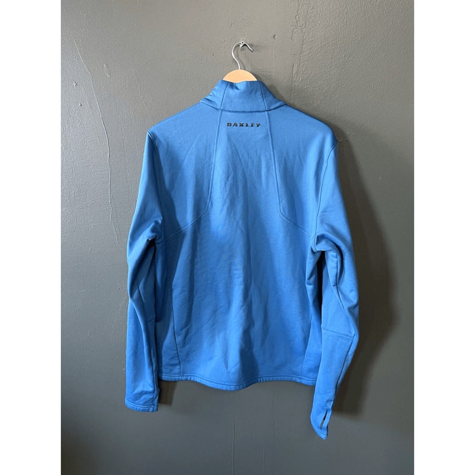Oakley Jacket Mens Blue Long Sleeve Full Zip Fleece Size L