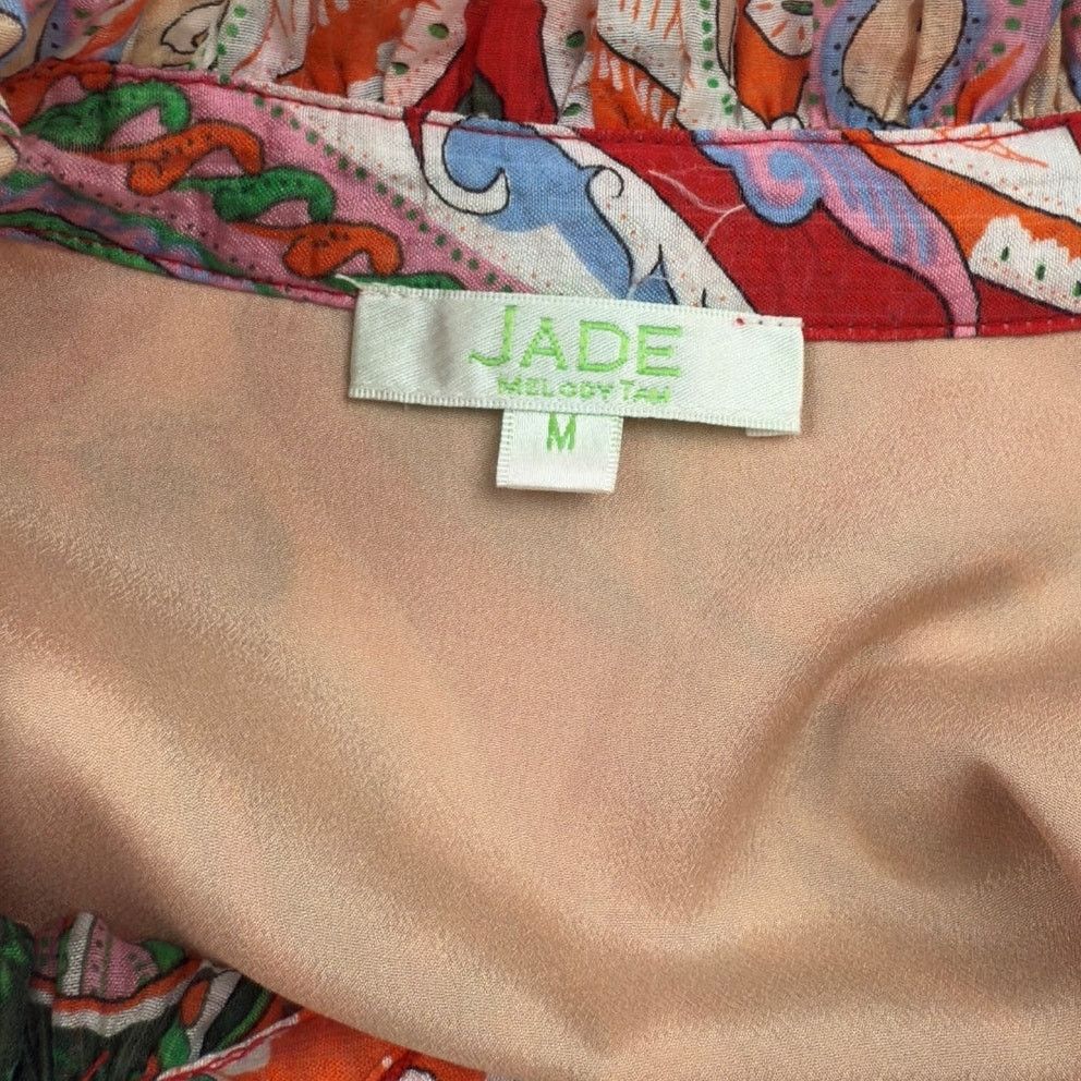 Other Jade Melody Tam Floral Paisley Tiered Ruffle Maxi Dress Size M / US 6-8 / IT 42-44 - 7 Thumbnail