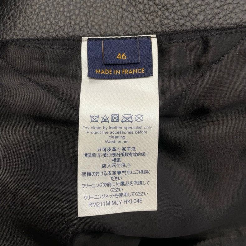 Louis Vuitton Louis Vuitton Black full logo leather jacket Size US S / EU 44-46 / 1 - 6 Thumbnail