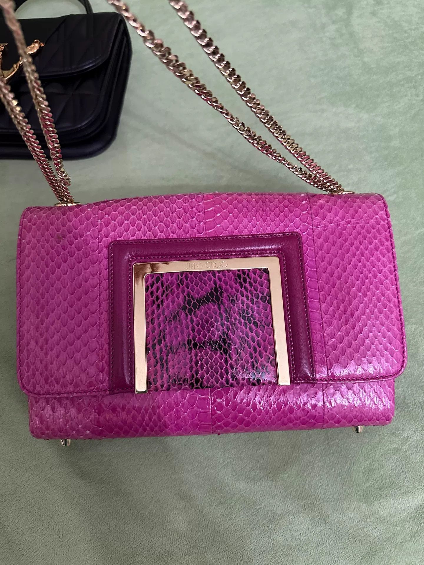 Jimmy Choo Jimmy Choo Python Leather Bag Size ONE SIZE - 1 Thumbnail