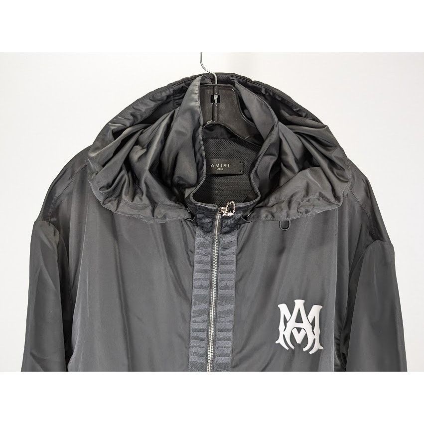 Amiri o1rshd1 Light Weight Nylon Anorak Jacket in Black Size US L / EU 52-54 / 3 - 3 Thumbnail