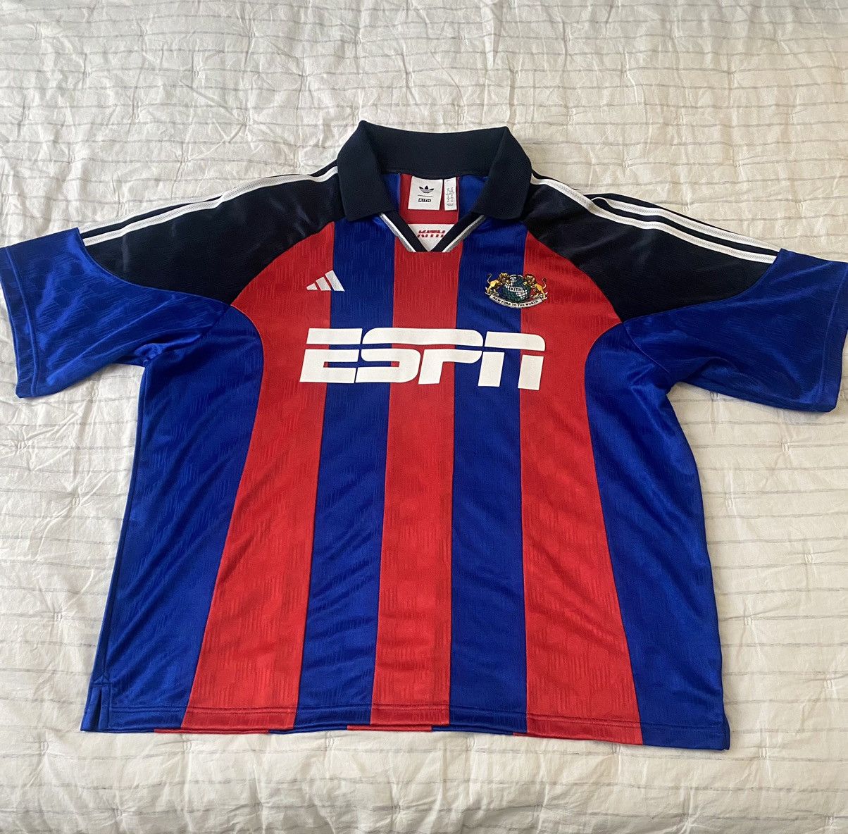 Kith x Adidas x ESPN Striped Soccer Jersey XL