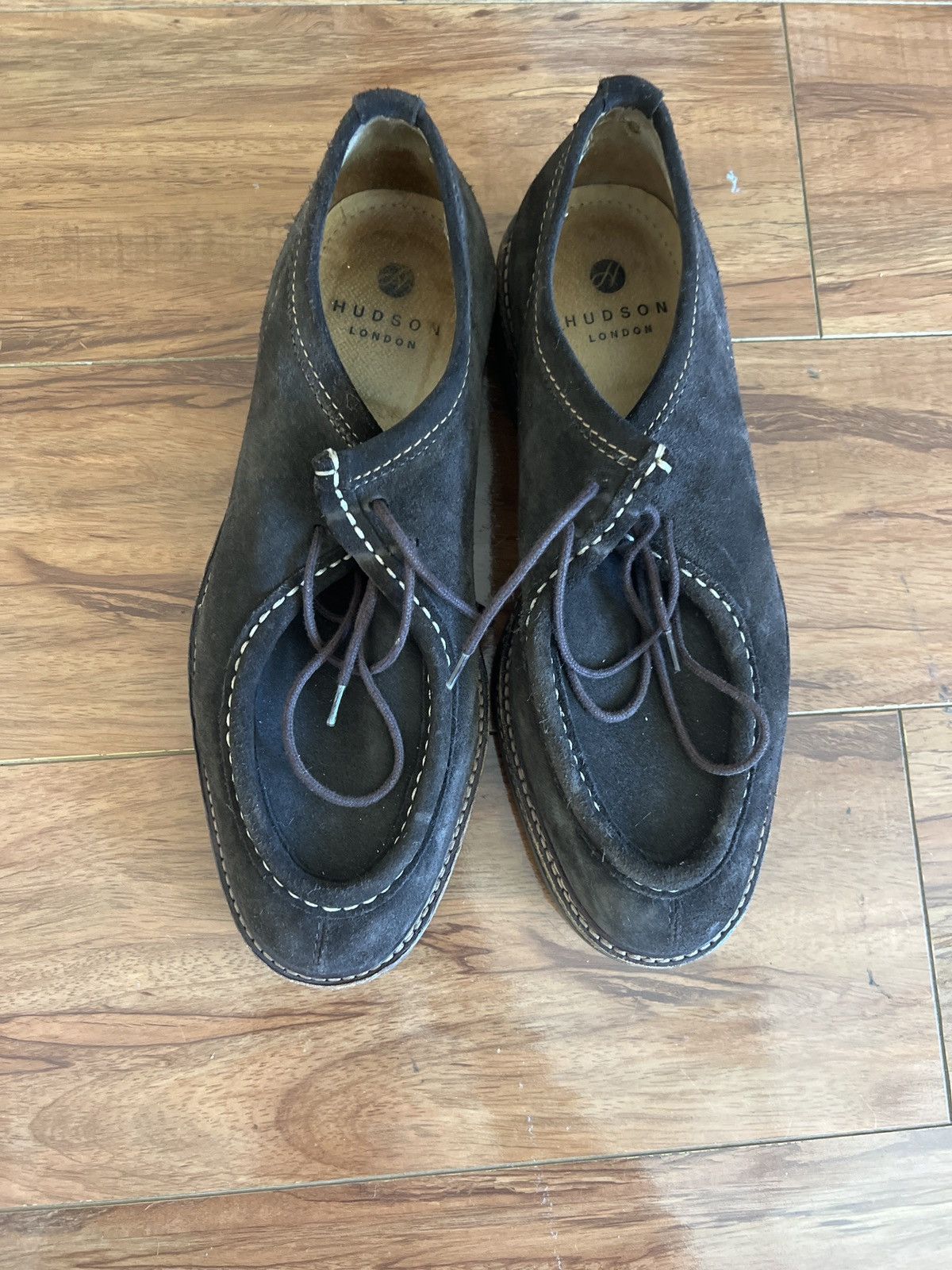 Hudson Hudson London Derby Brown Suede Size US 10.5 / EU 43-44 - 6 Thumbnail