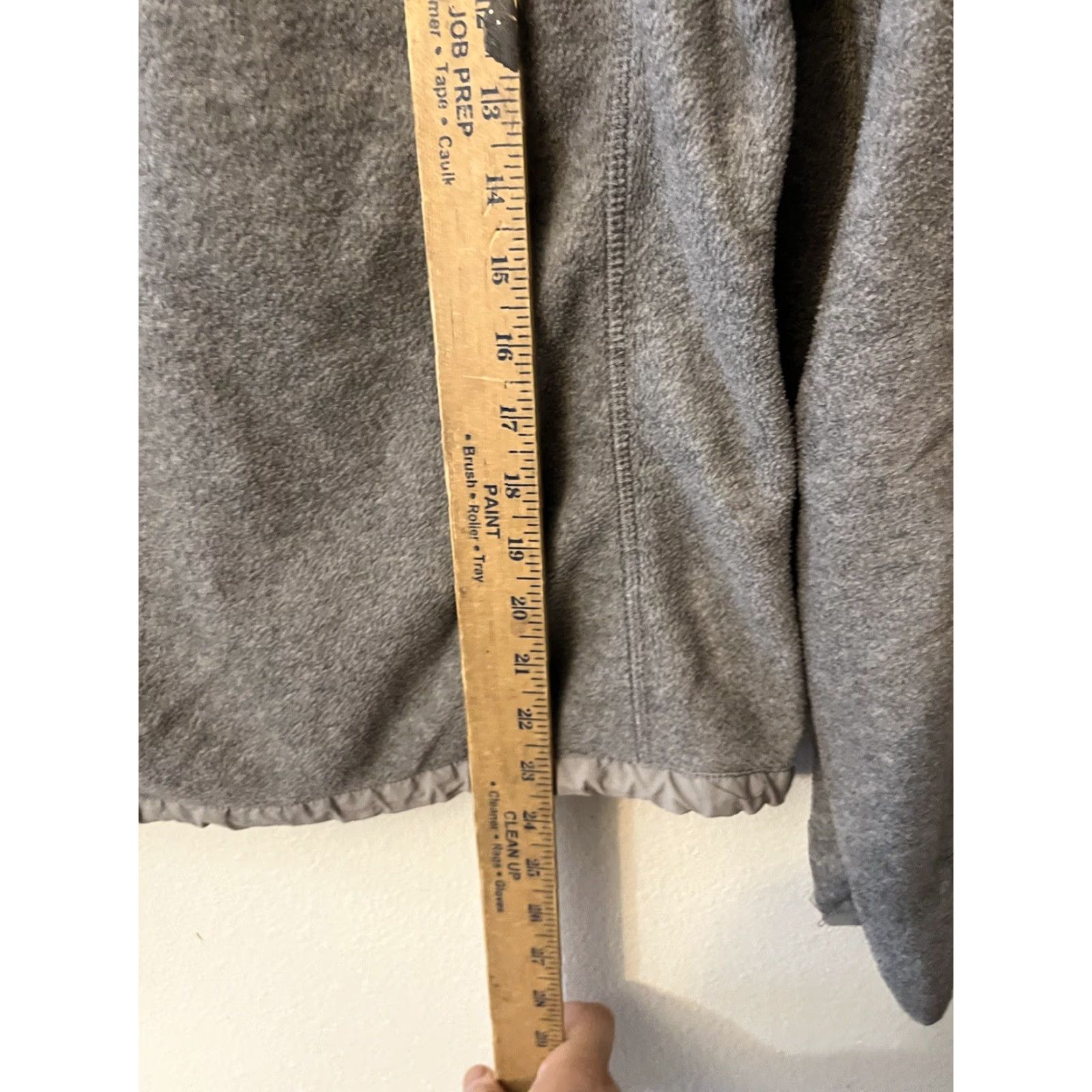Vintage Aéropostale Women's Jacket Gray Fleece Mid-Length Zip Pockets 87 Medium Size M / US 6-8 / IT 42-44 - 4 Thumbnail