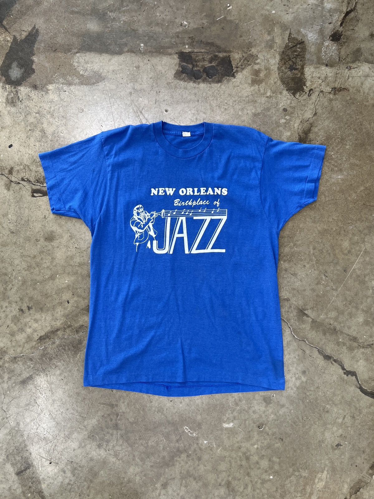 Vintage Vintage 80s New Orleans Birthplace of Jazz Single Stitch XL Size US XL / EU 56 / 4 - 2 Thumbnail