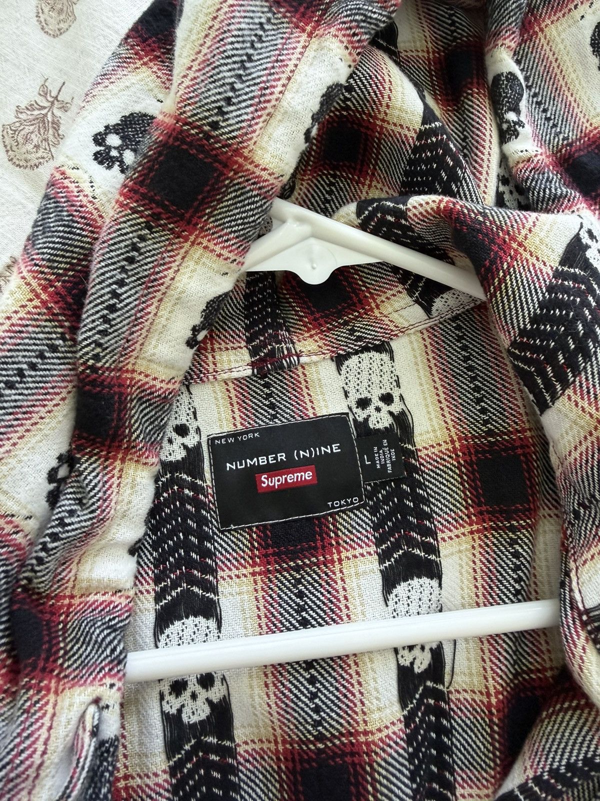 Number (N)ine × Supreme Supreme x Number (N)ine Hooded Skull