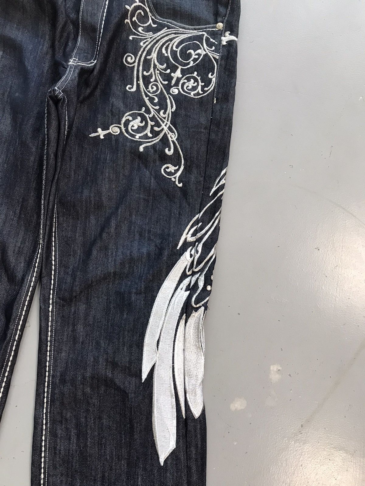 Imperious × Vintage Vintage imperious wings 🪽 embroidered baggy fit denim Size US 41 - 3 Thumbnail