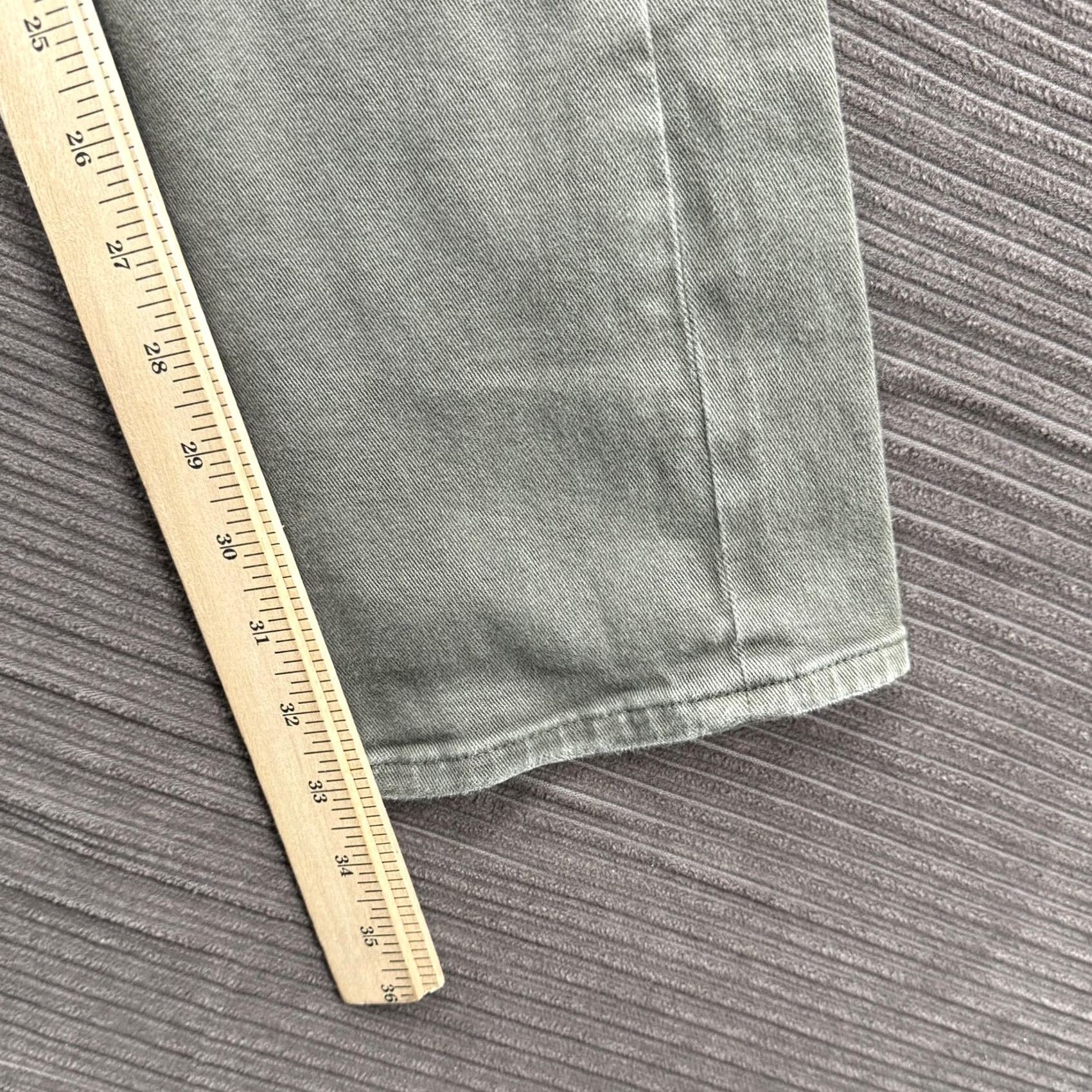 Denime AG Everett Jeans Mens 29x33 Green Slim Straight Stretch AG-ED Denim Pants Size US 29 - 7 Thumbnail
