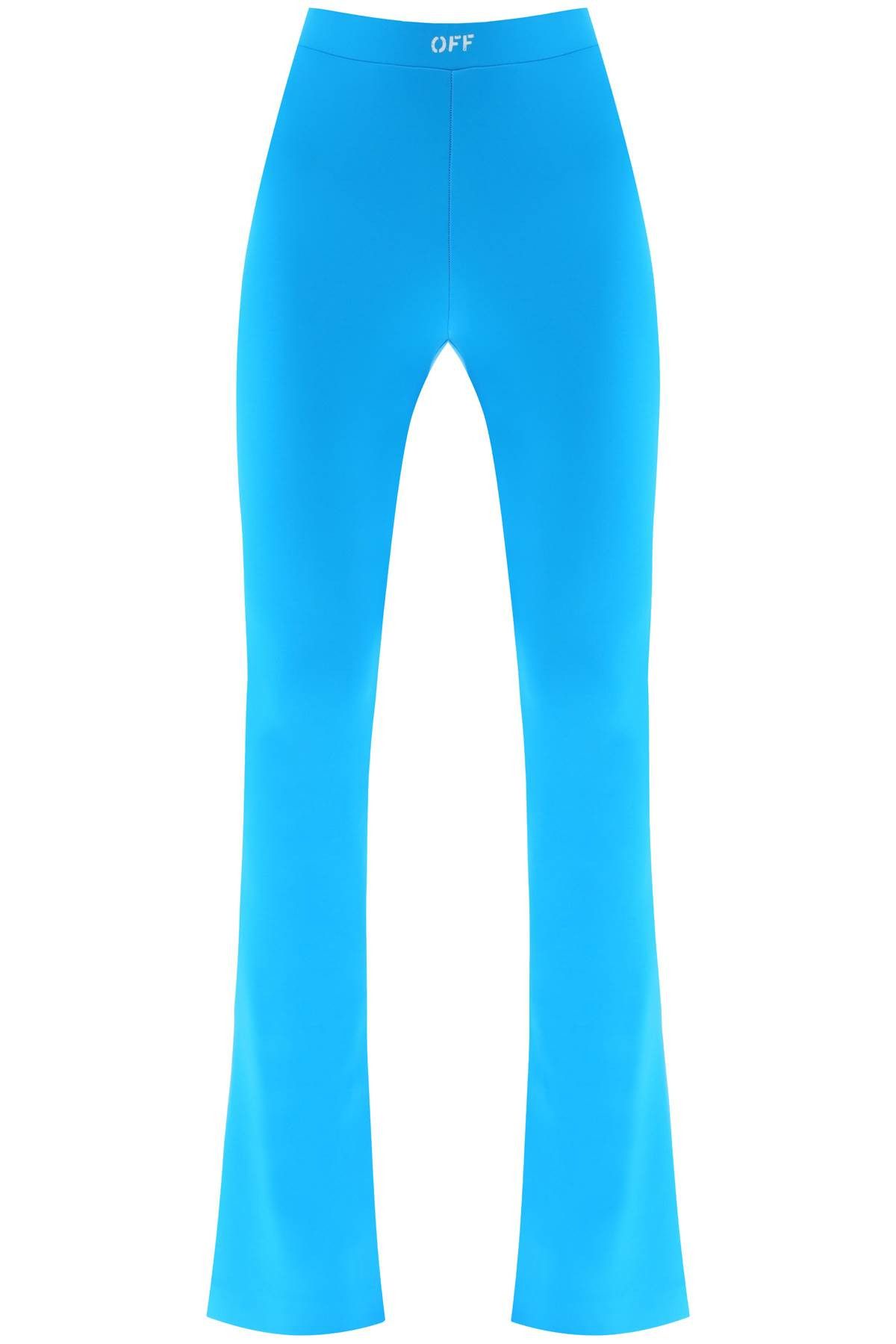image of Off White Off-White Techno-Jersey Flared Leggings in Blue, Women's (Size 28)