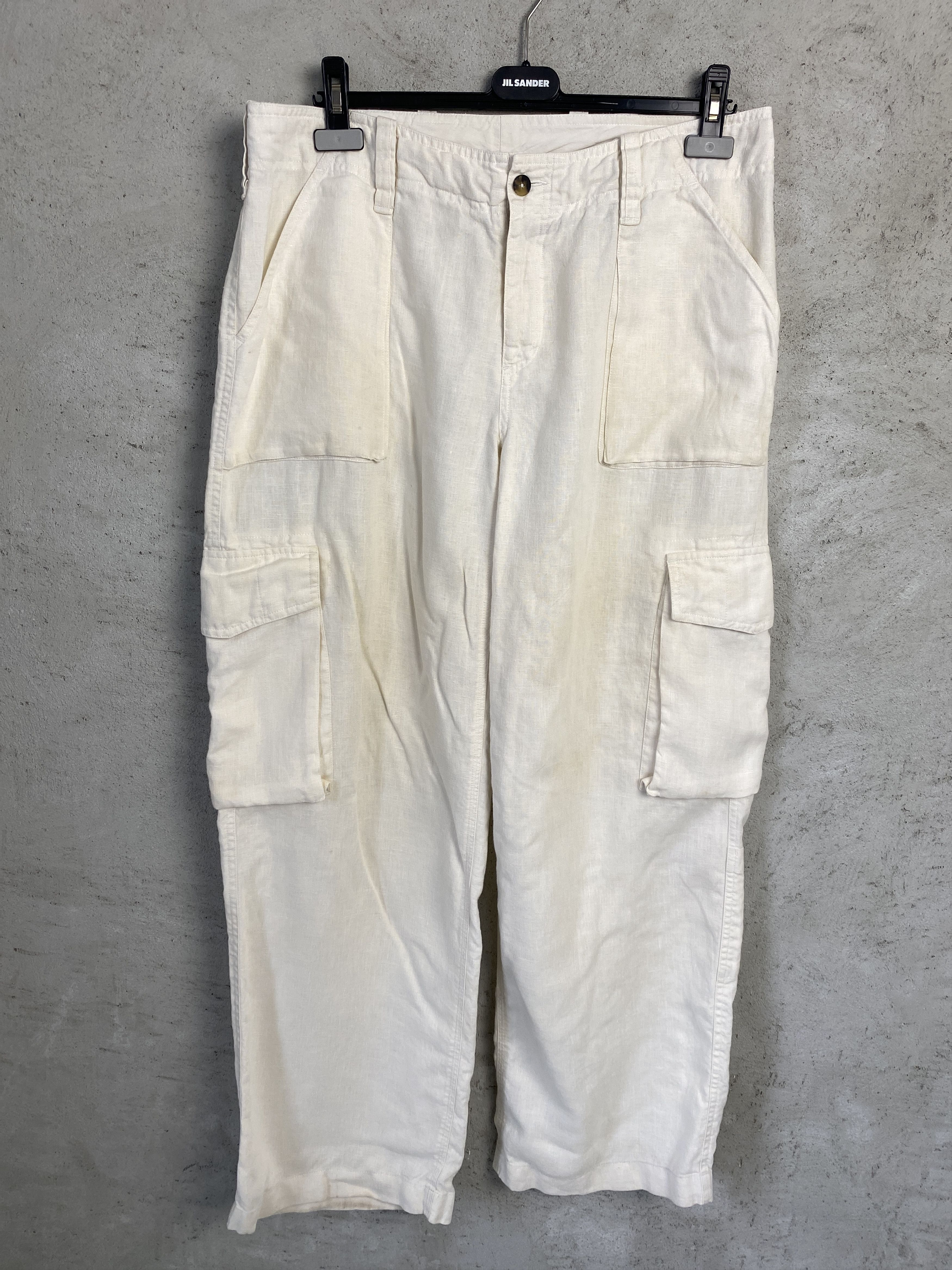 Burberry Burberry linen casual pants pockets Size US 33 - 1 Thumbnail