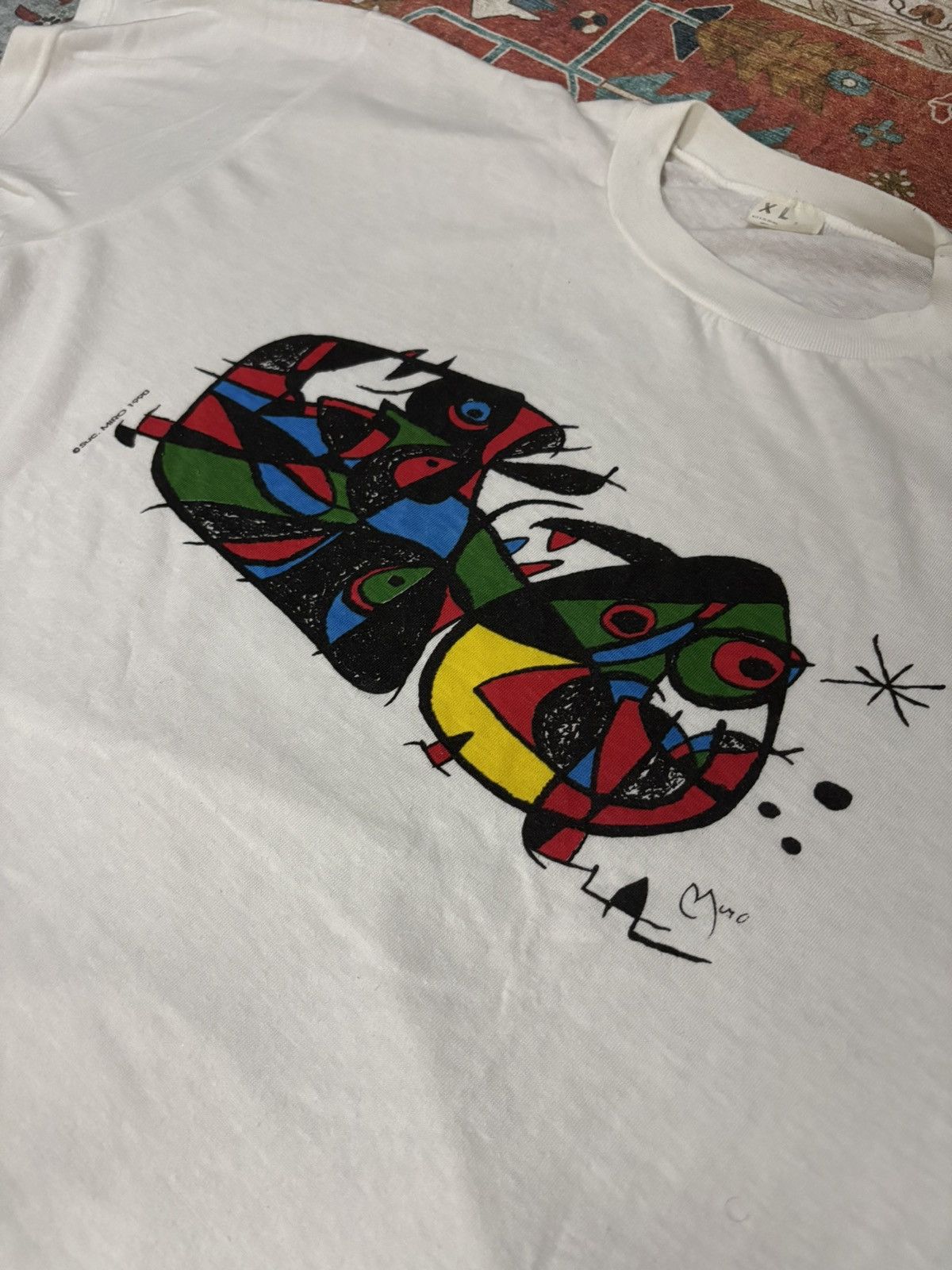 Vintage 90s Joan Miro Vintage Art Tee Size US XL / EU 56 / 4 - 3 Thumbnail