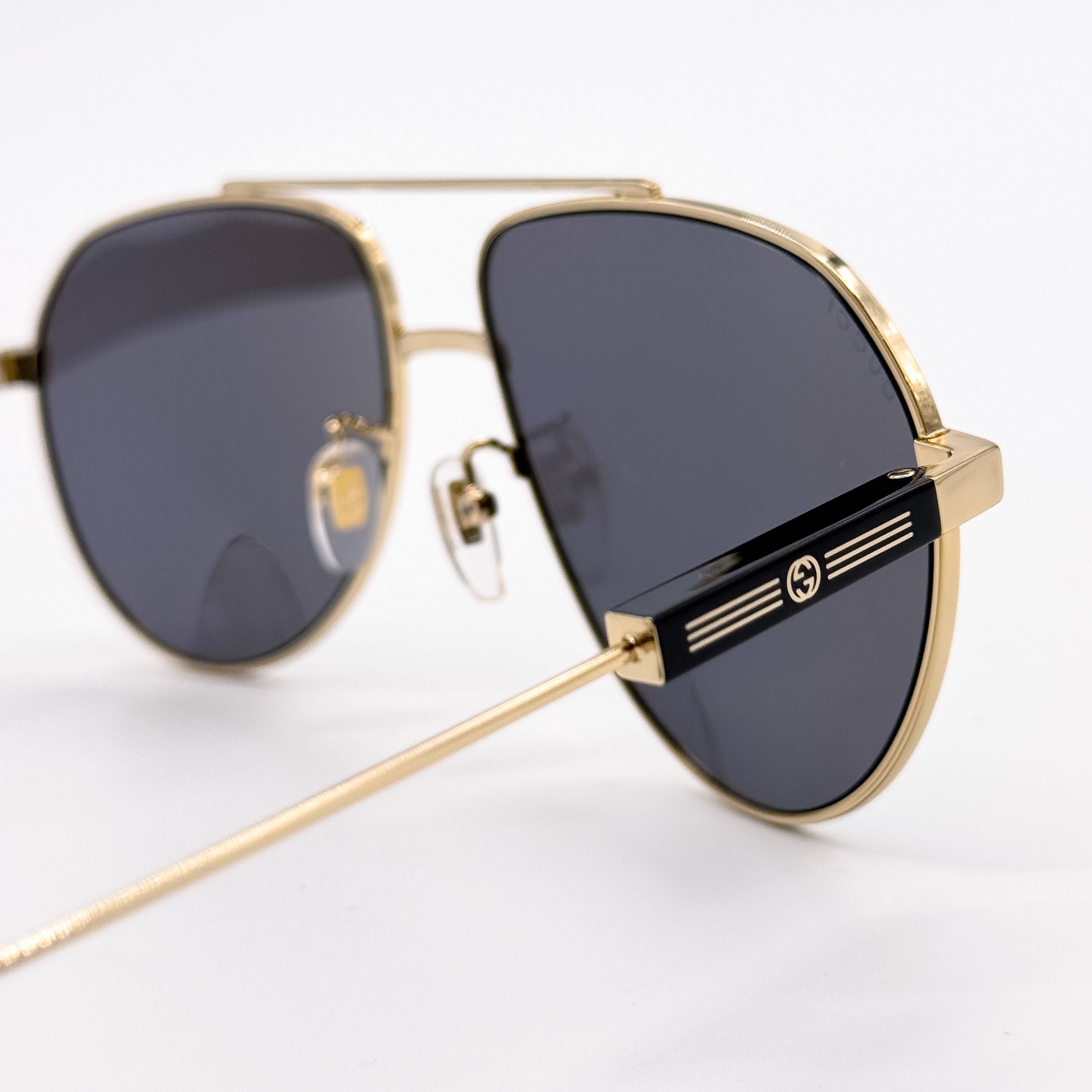 Gucci NEW GUCCI GG1311S 002 UNISEX METAL AVIATOR SUNGLASSES Size ONE SIZE - 9 Thumbnail