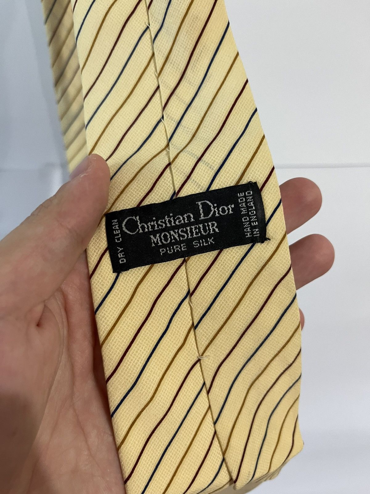 Christian Dior Monsieur Christian Dior Monsieur Vintage Luxury Striped Tie Size ONE SIZE - 5 Thumbnail