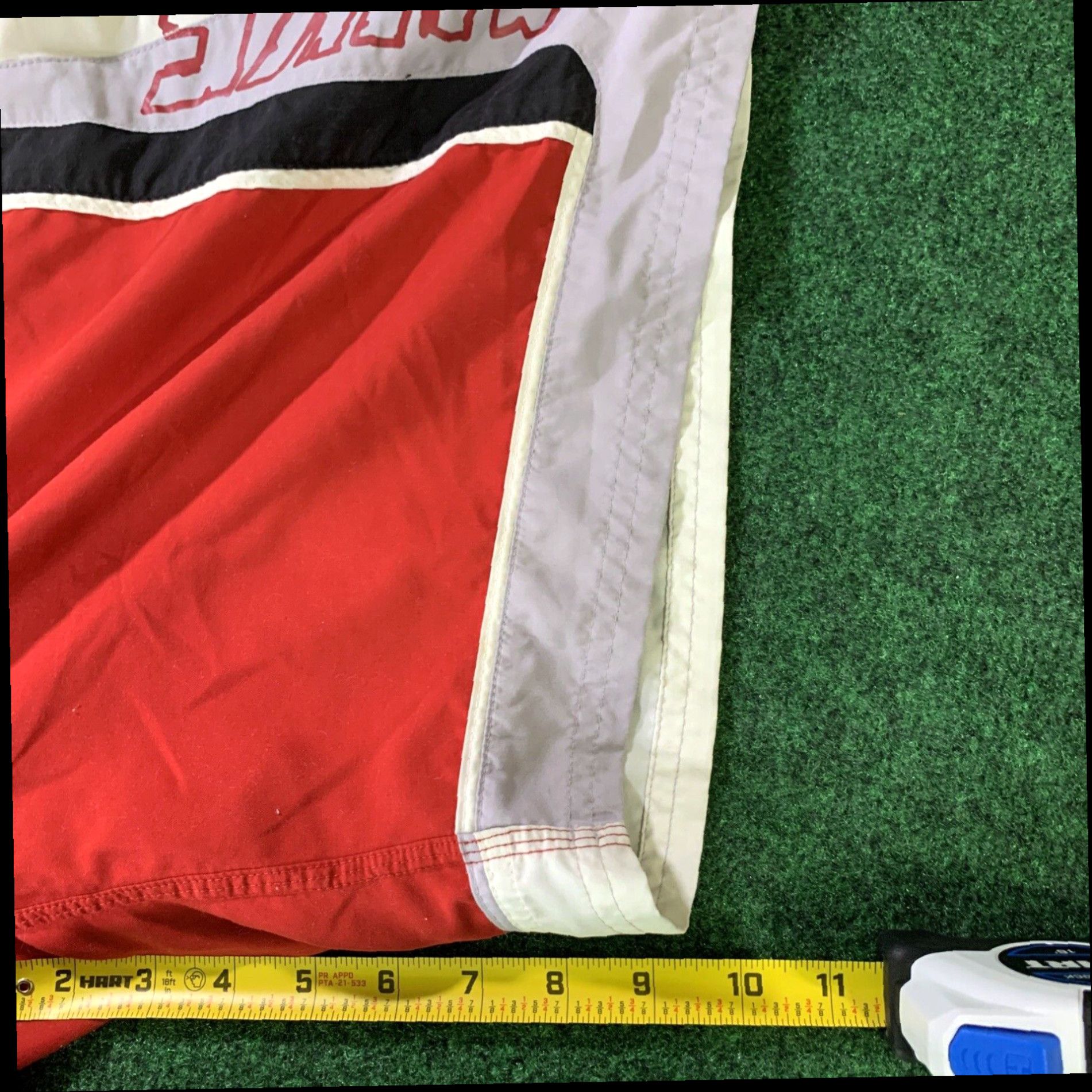 Nike Nike Mens Pull On Swim Shorts Trunks Athletic Medium Black Red Trim Size US 33 - 4 Thumbnail