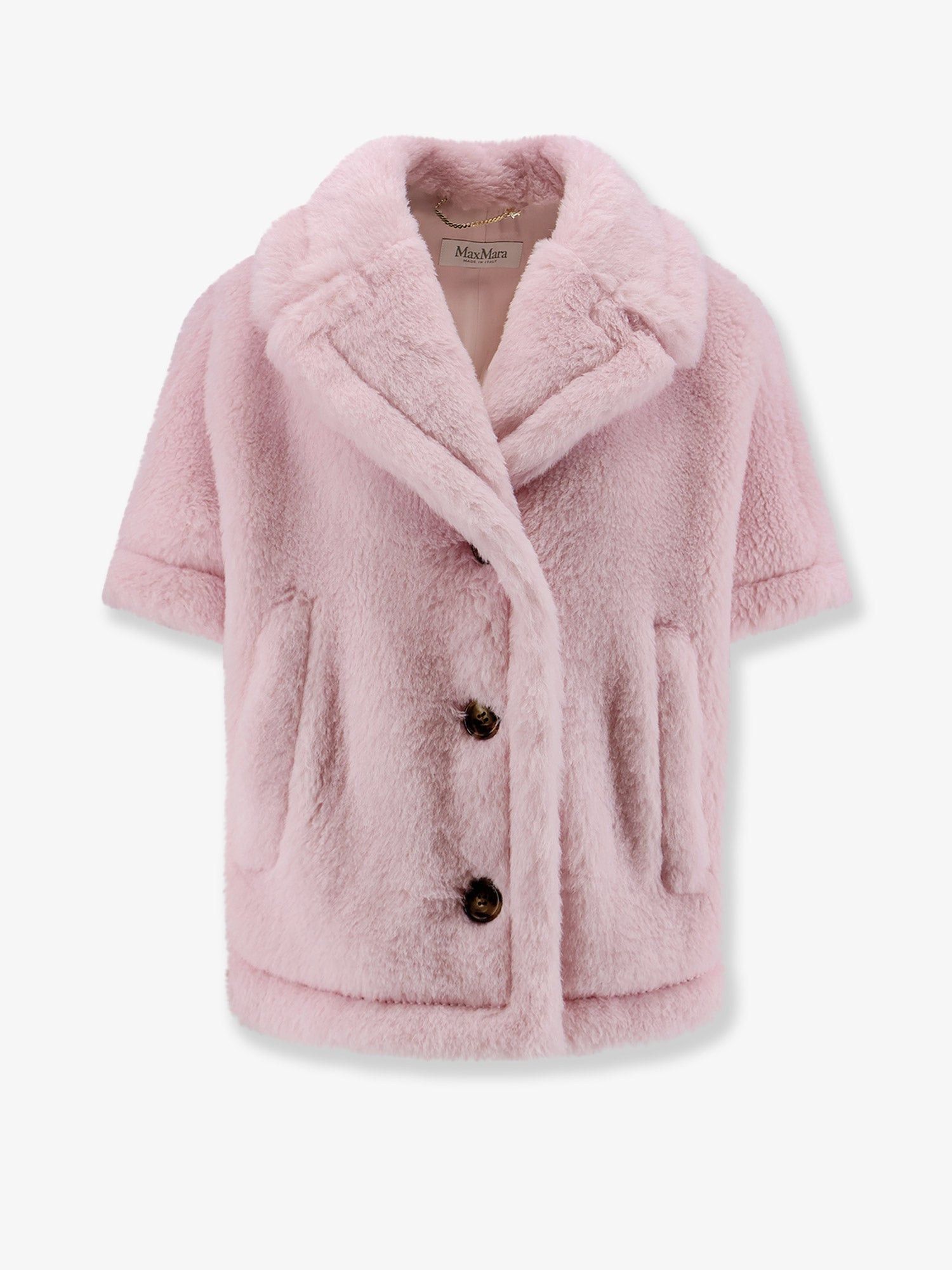 Max Mara Mxacorvino1 Alpaca And Virgin Wool Fur Cape Size M / US 6-8 / IT 42-44 - 1 Thumbnail