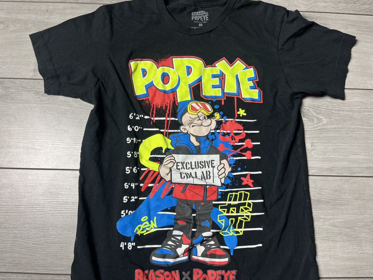 Cartoon Network Reason x Popeye Tshirt movie anima size Medium Size US M / EU 48-50 / 2 - 3 Thumbnail