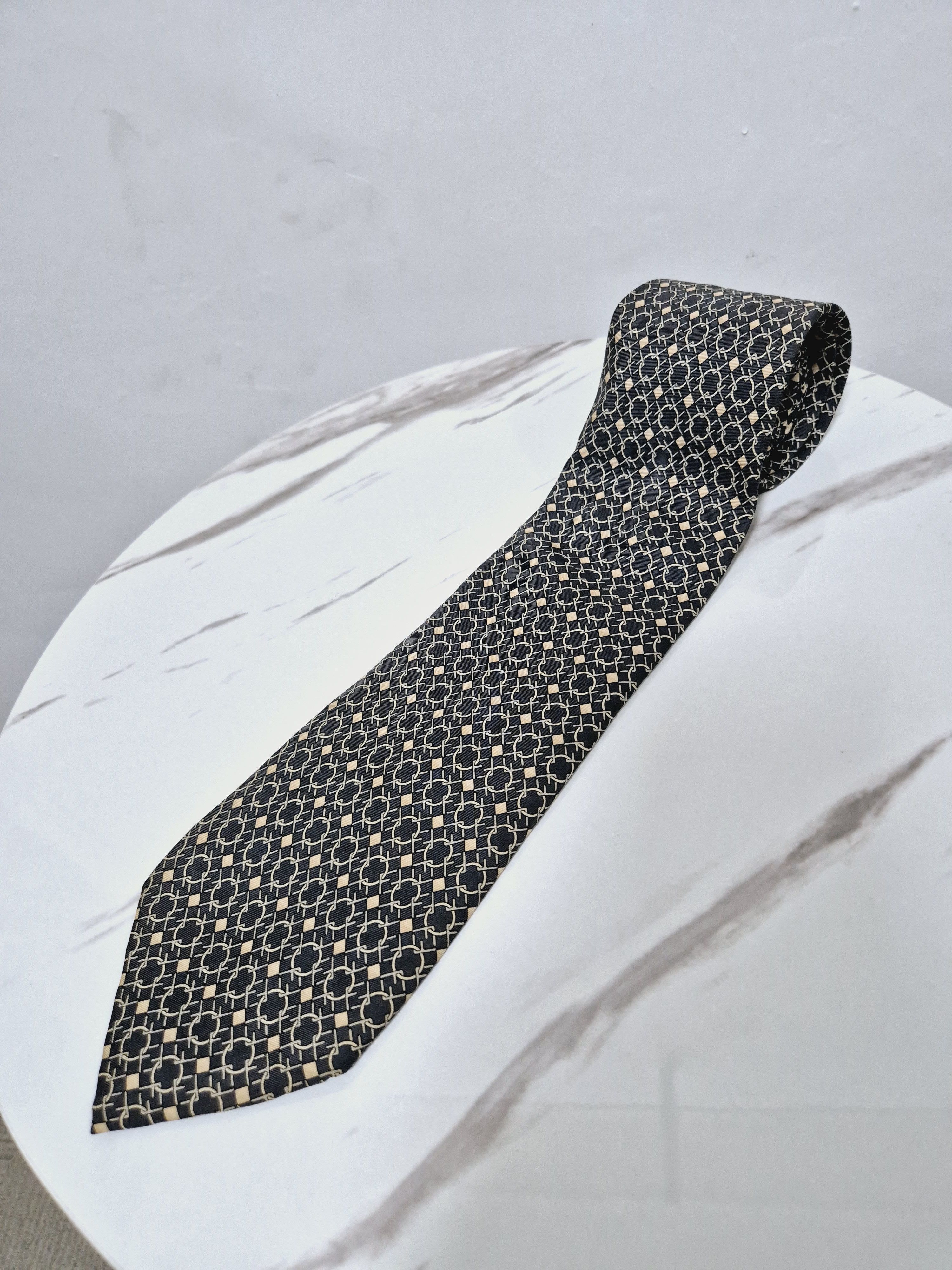 Fendi Fendi Patterned-Jackuard Silk Tie Size ONE SIZE - 1 Thumbnail