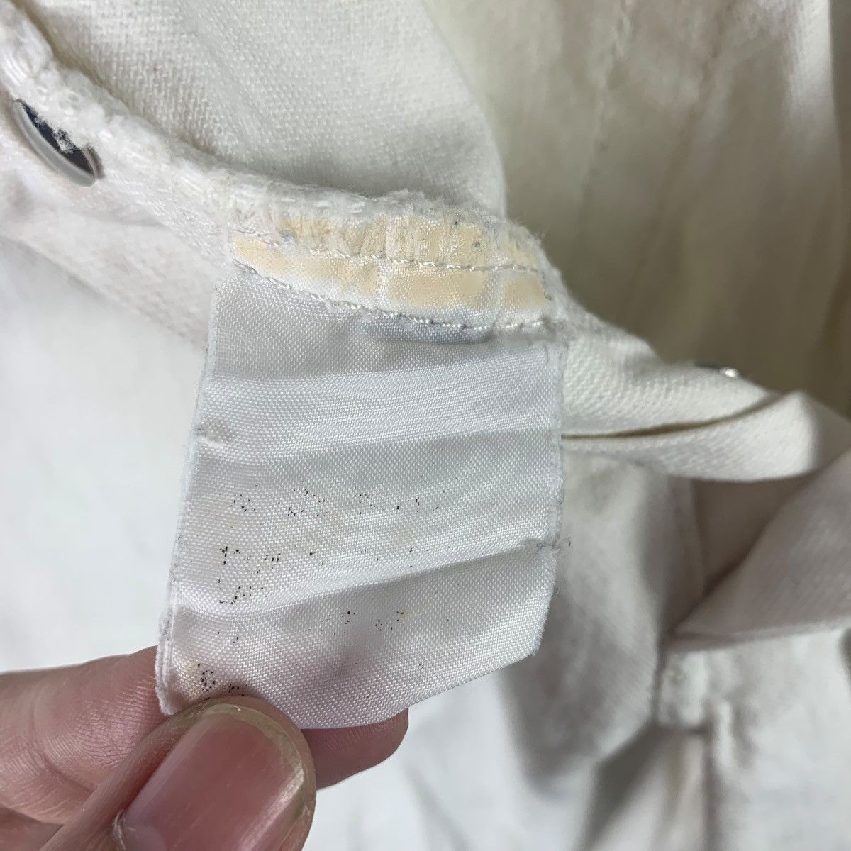 Designer × agnes b. Vintage AGNES B Paris white colour jeans Size 25" / US 0 / IT 36 - 21 Thumbnail