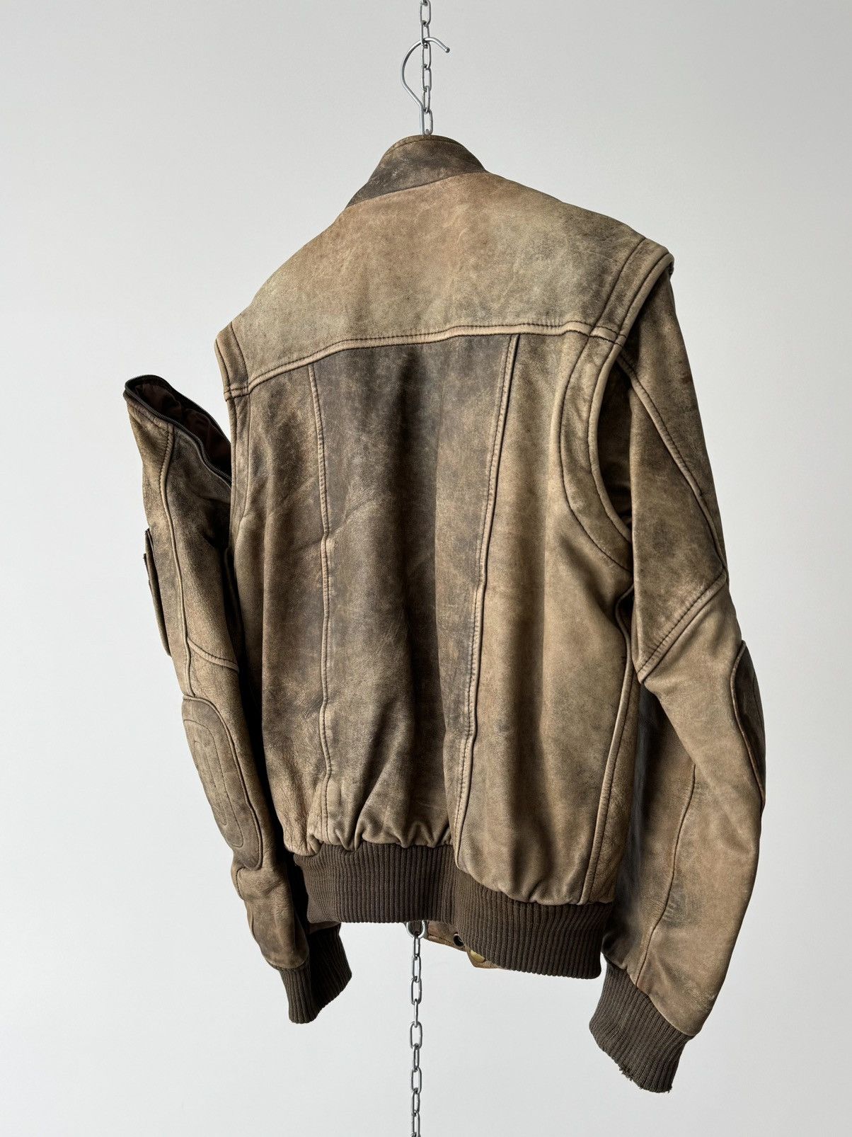Other Vintage 80s IXS Racing Faded Leather 2 in 1 Moto Jacket Size US M / EU 48-50 / 2 - 9 Thumbnail