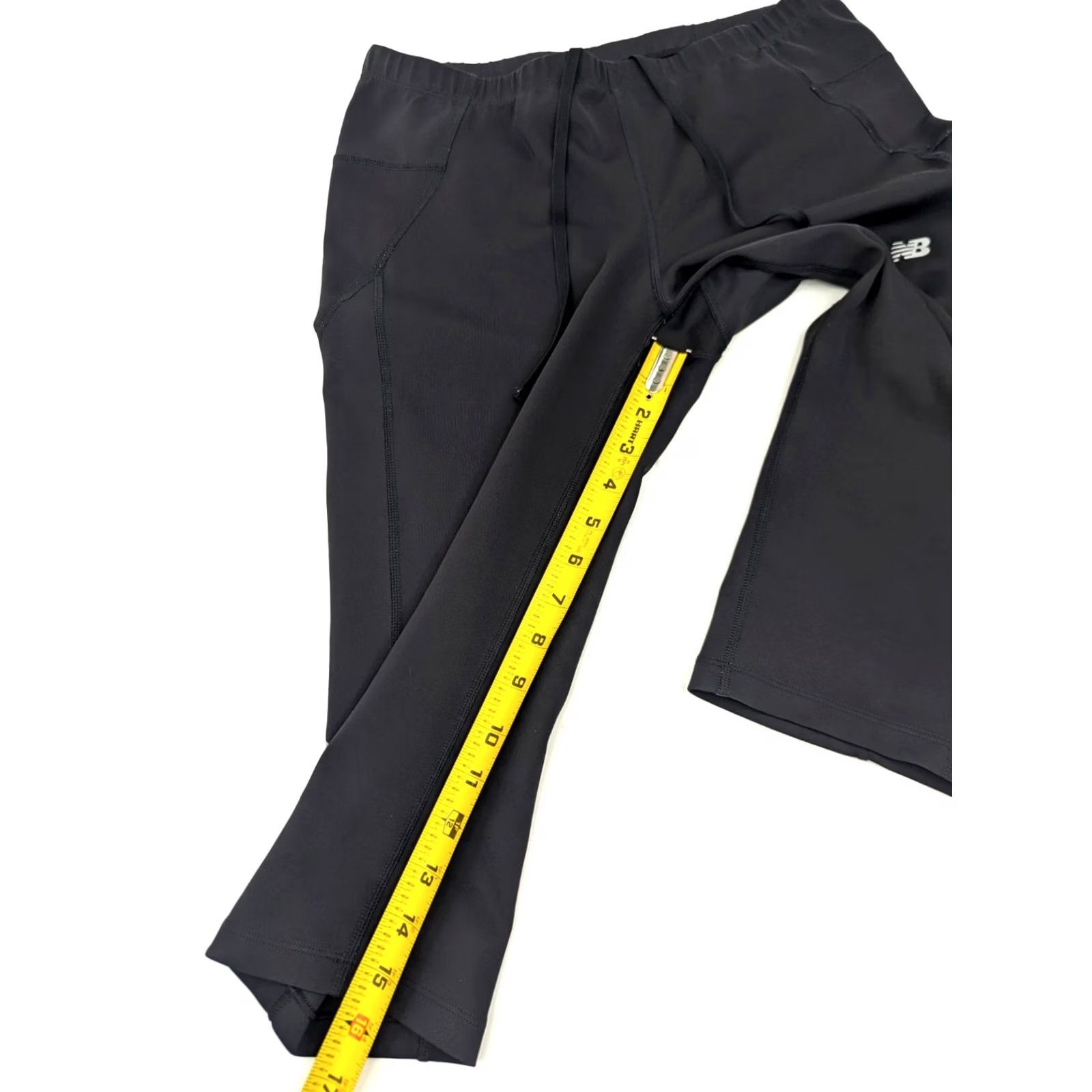 New Balance New Balance NB Dry Compression Cropped Legging Women L Black Back Pocket Size 36" / US 14 / IT 50 - 3 Thumbnail
