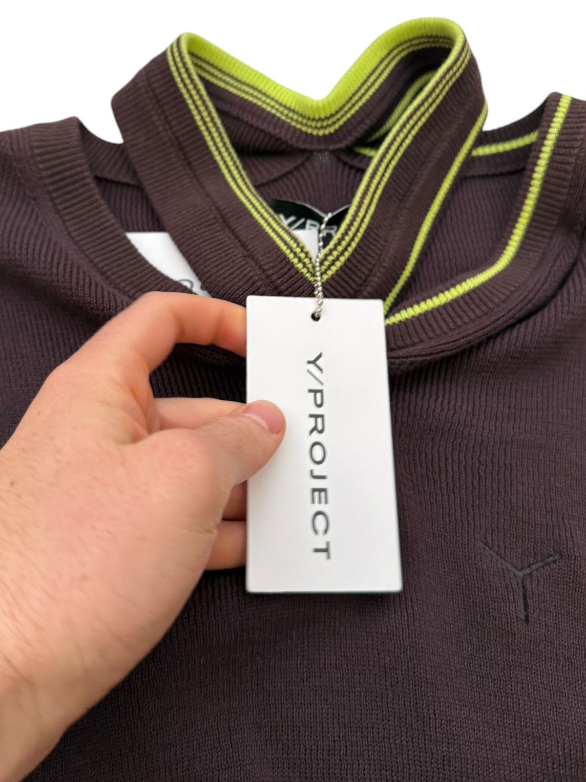 Y/Project Triple Neck Burgundy Sweater Size US L / EU 52-54 / 3 - 5 Thumbnail