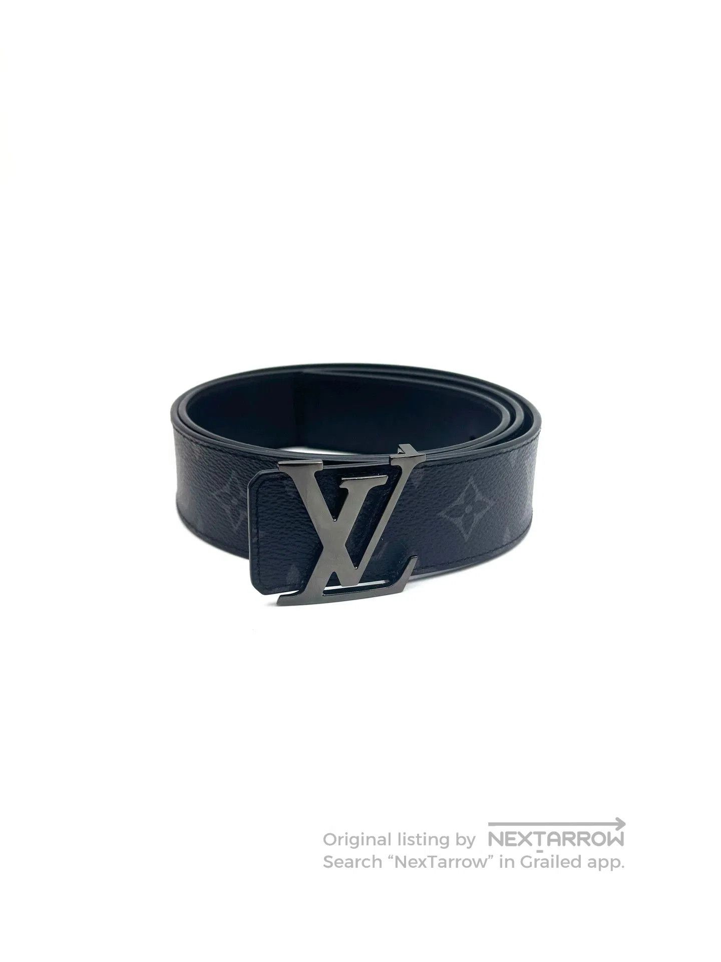 Louis Vuitton LV Initiales Monogram Leather Belt. Size ONE SIZE - 5 Thumbnail