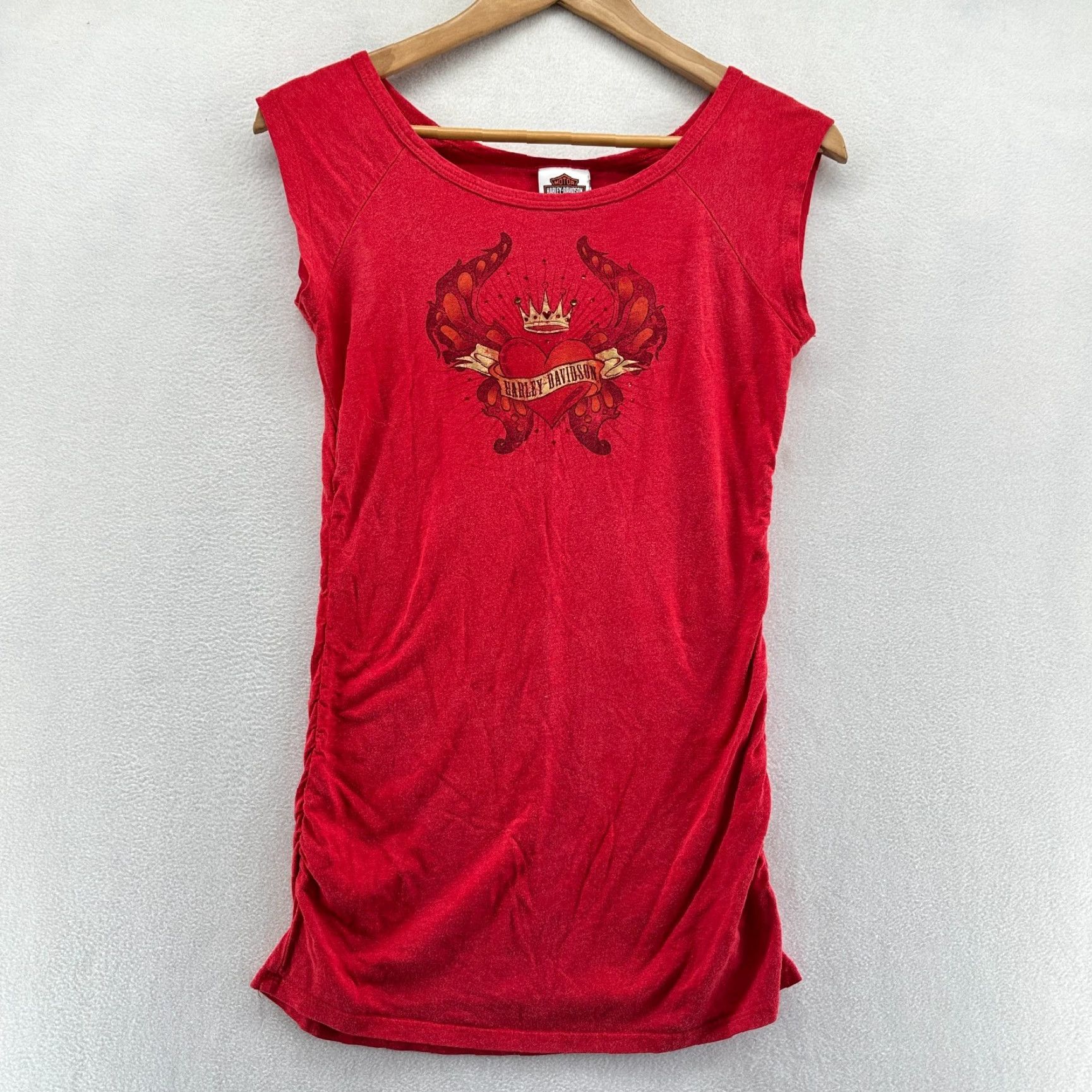 Harley Davidson Harley-Davidson T-Shirt Red Women’s Size L Motorcycles Round Neck Pullover Size L / US 10 / IT 46 - 2 Thumbnail