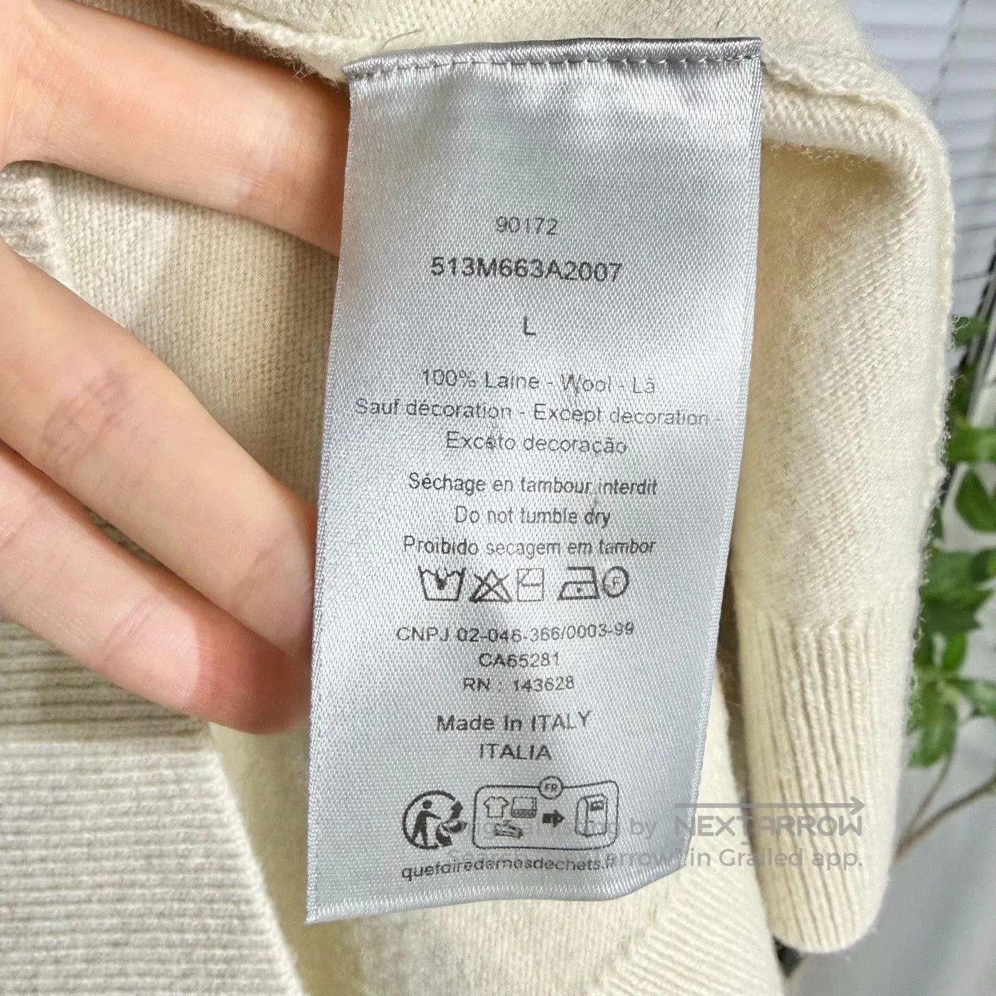 Dior Dior Knit Sweater with Embroidered Logo. Size US L / EU 52-54 / 3 - 4 Thumbnail