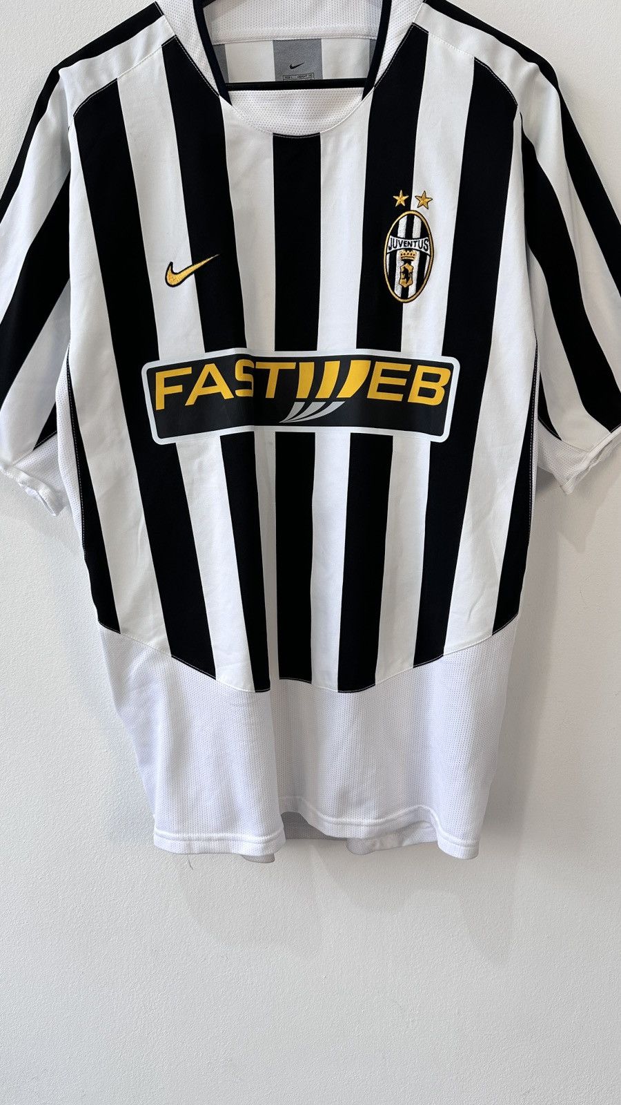 Nike Vtg 2003-2004 JUVENTUS Nike FASTWEB Football Shirt JERSEY Size US L / EU 52-54 / 3 - 4 Thumbnail
