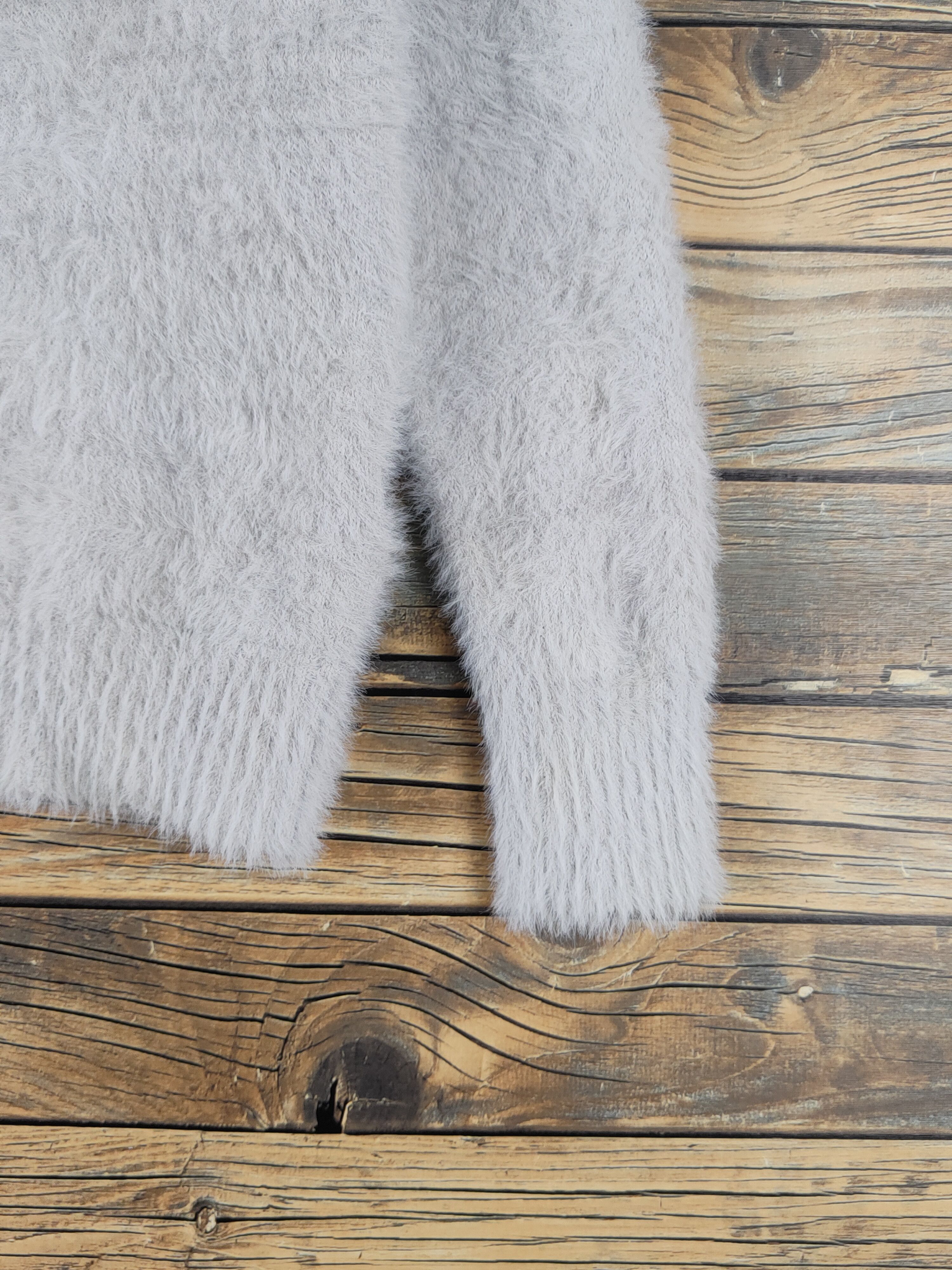 Japanese Brand Candy Holic Gray Shag Shaggy Fur Mohair Knitwear #W1632 Size M / US 6-8 / IT 42-44 - 6 Thumbnail