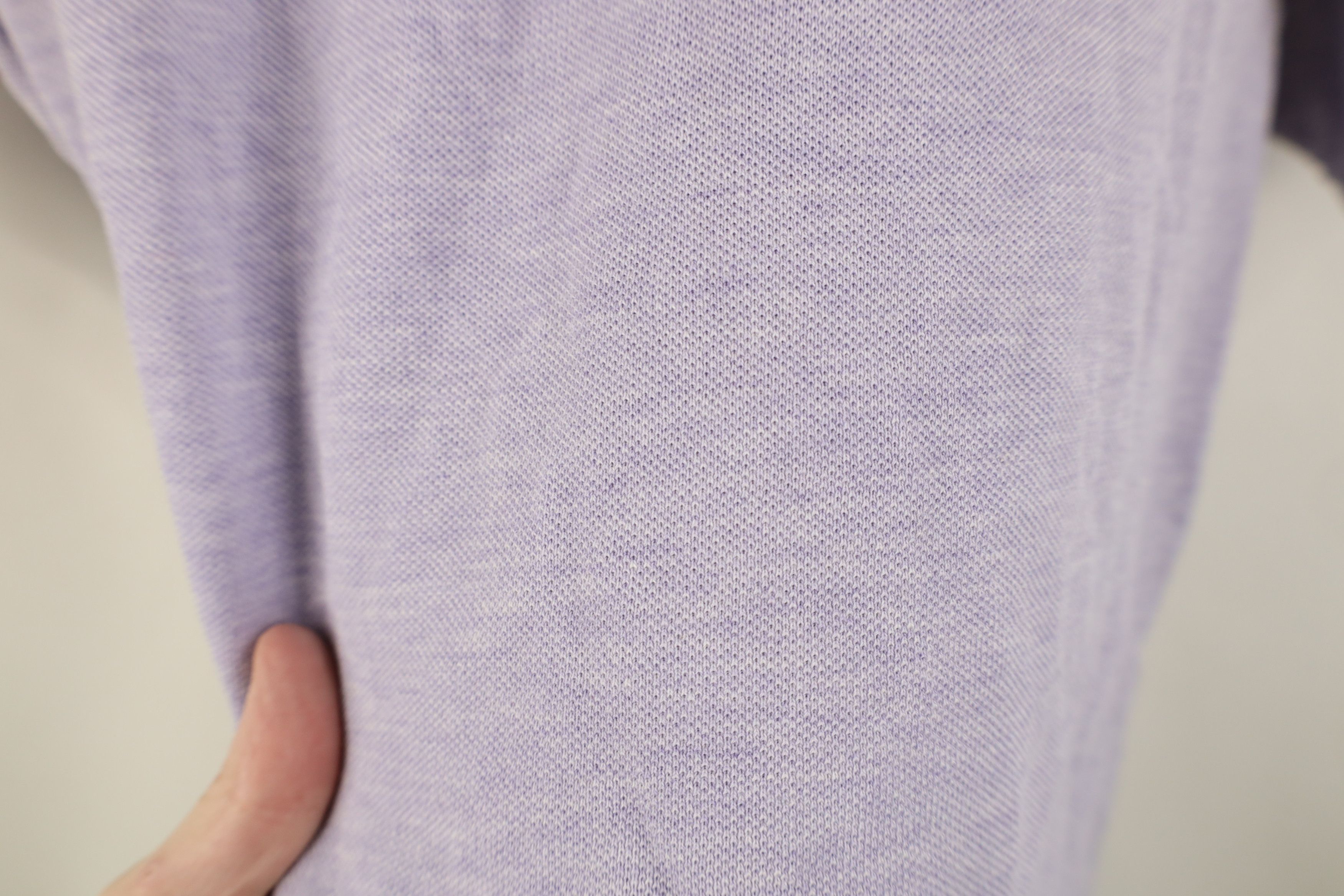 Lacoste Vintage Lacoste Croc Logo Knit Collared Polo Shirt Purple Size US L / EU 52-54 / 3 - 8 Thumbnail