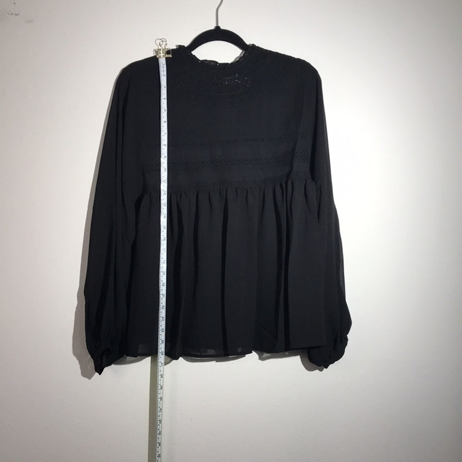 Other Band of Gypsies Semi Sheer Babydoll Blouse Small NWT Size S / US 4 / IT 40 - 3 Thumbnail