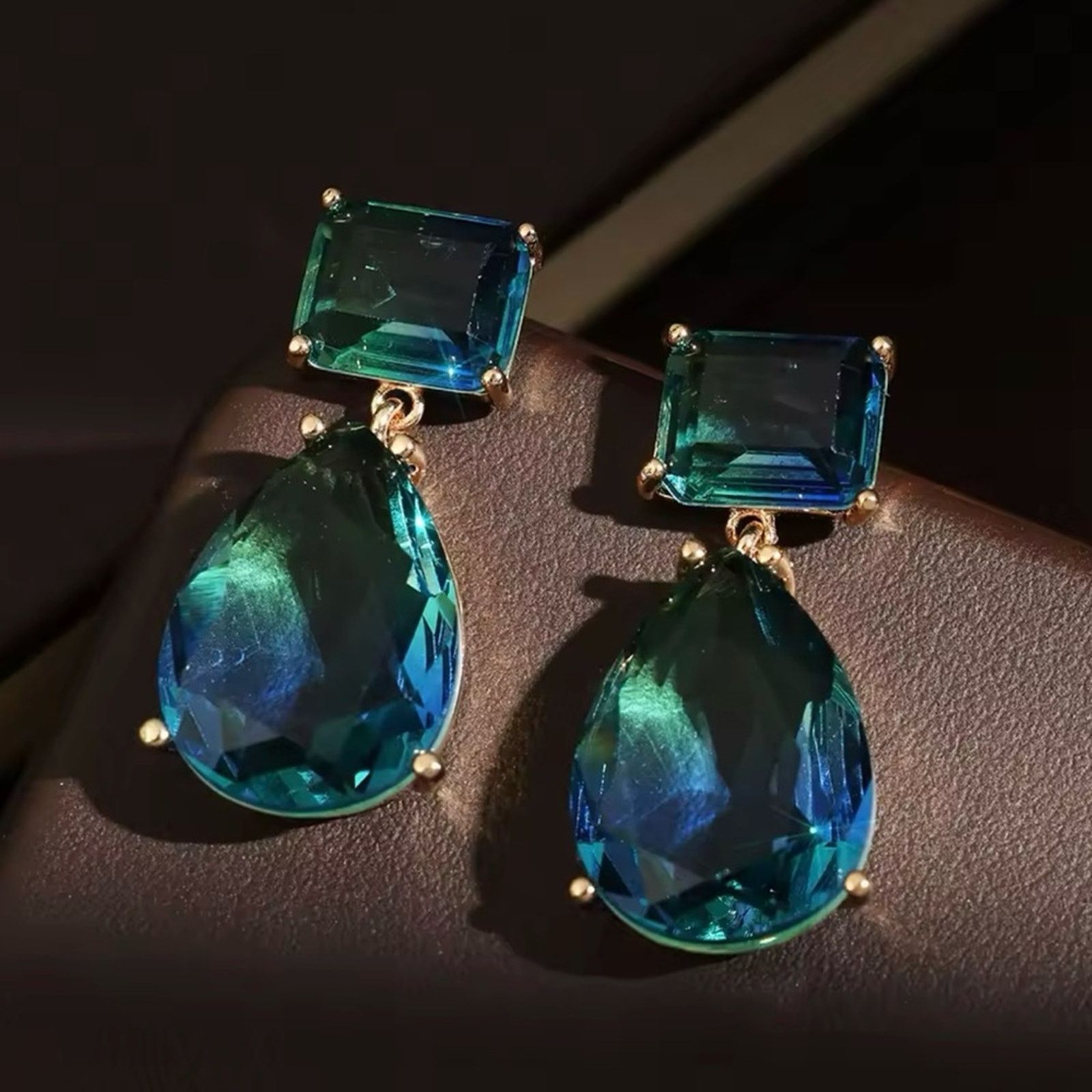 Other Luxury Trendy Water Drop Earrings For Women Girls Zirconia Size ONE SIZE - 1 Thumbnail