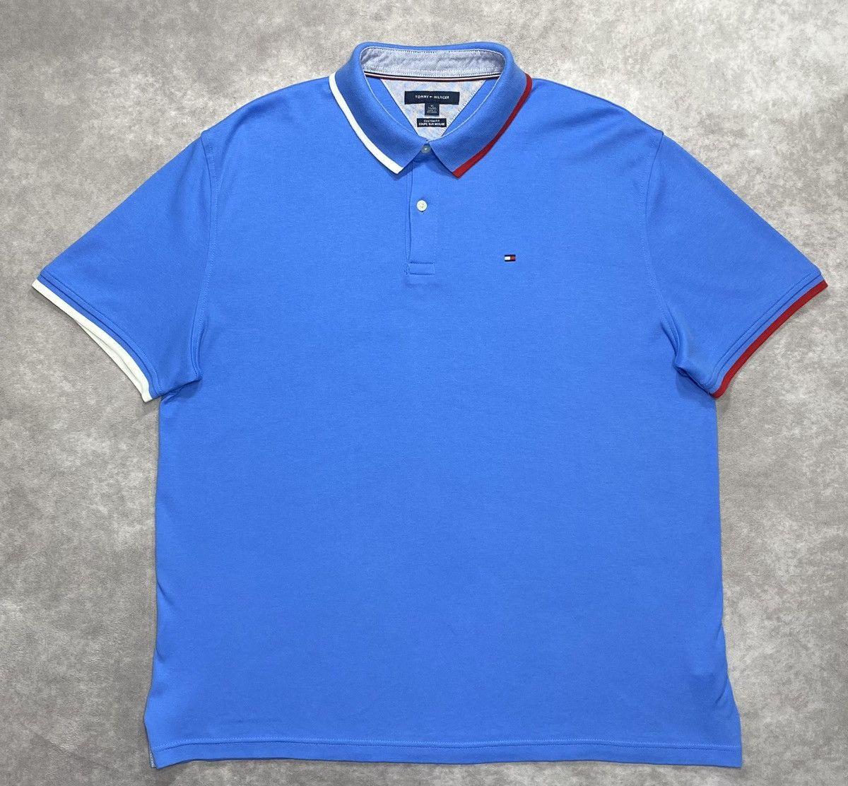 Tommy Hilfiger Vintage Tommy Hilfiger Regular Fit Wicking Polo Shirt Size US XL / EU 56 / 4 - 1 Thumbnail