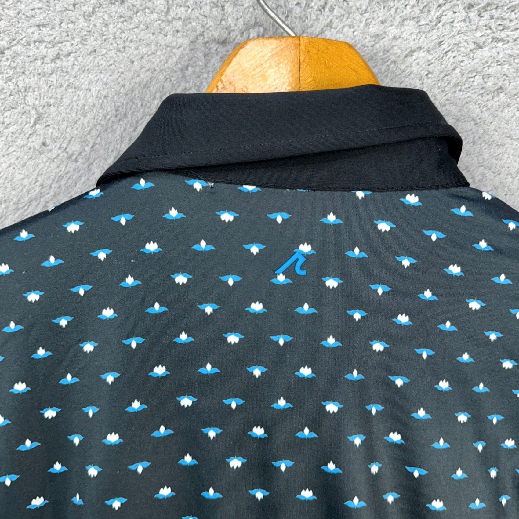 Vintage Redvanly Mens Polo Shirt M Black Blue Geometric Golf Rugby Performance NEW Polo Short Sleeve Shirt Mens Size US M / EU 48-50 / 2 - 7 Thumbnail