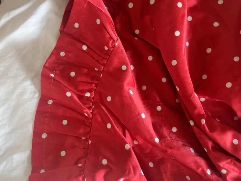 Comme des Garcons Comme Des Garcons size S Red satin polka-dot skirt Size 24" / US 00 / IT 34 - 8 Thumbnail