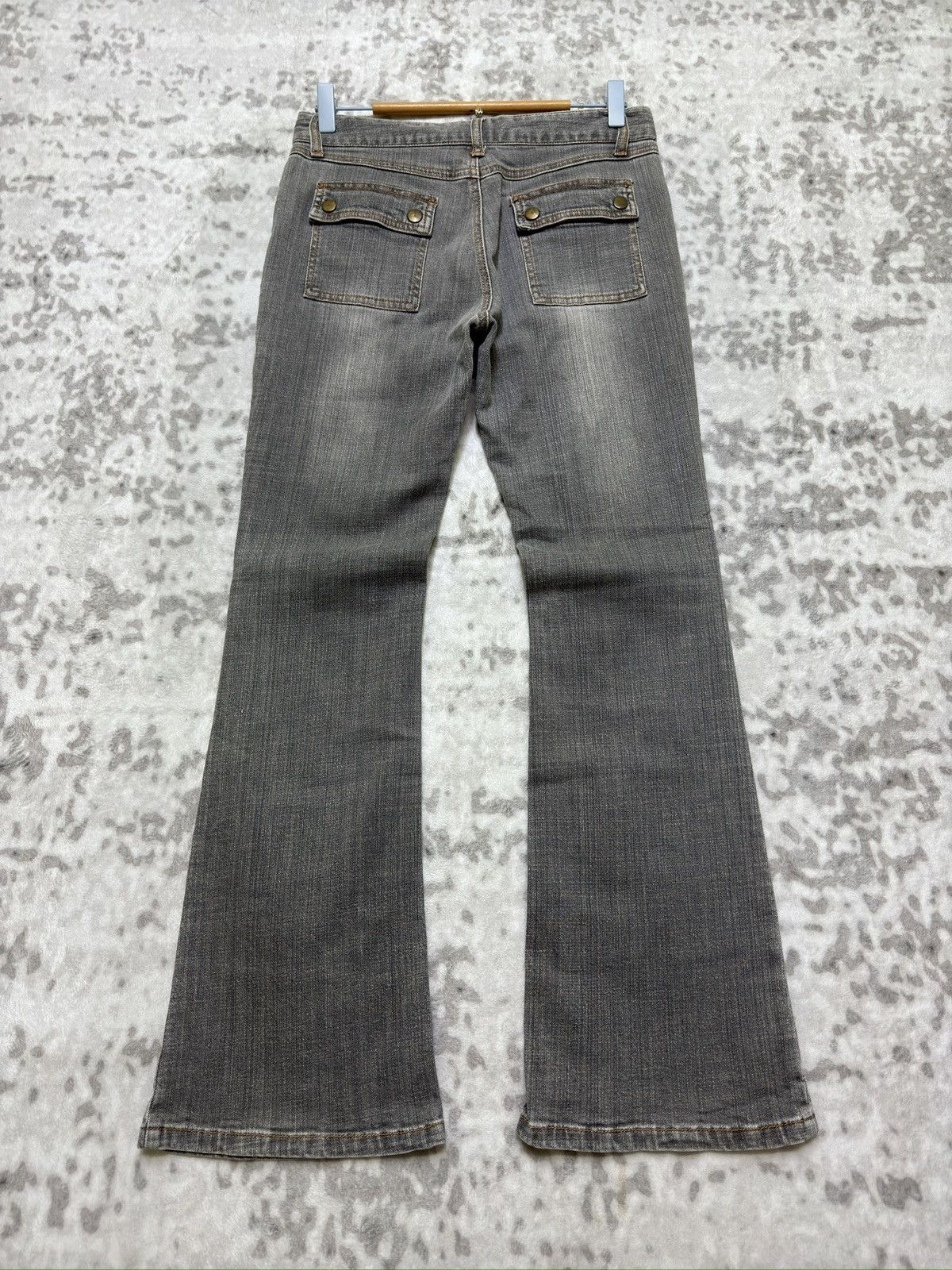 Japanese Brand Flared C.D.S Basic Bush Pant Denim Boot Cut Claw Marks Size US 28 / EU 44 - 2 Thumbnail