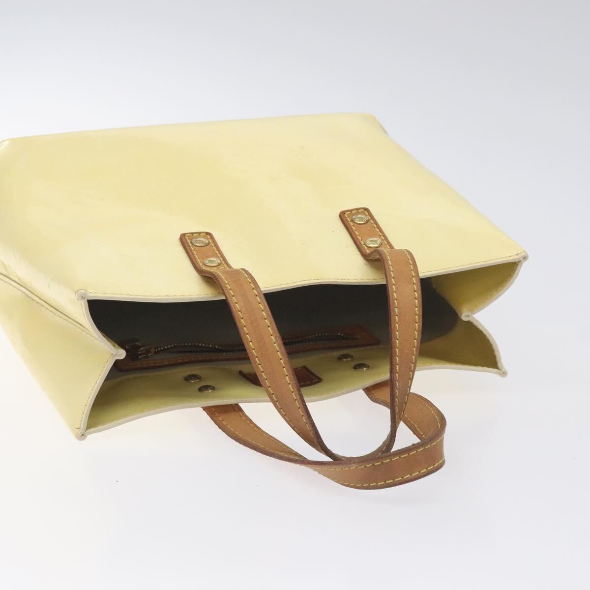 Louis Vuitton LOUIS VUITTON Monogram Vernis Reade PM Hand Bag Perle M91336 Size ONE SIZE - 6 Thumbnail