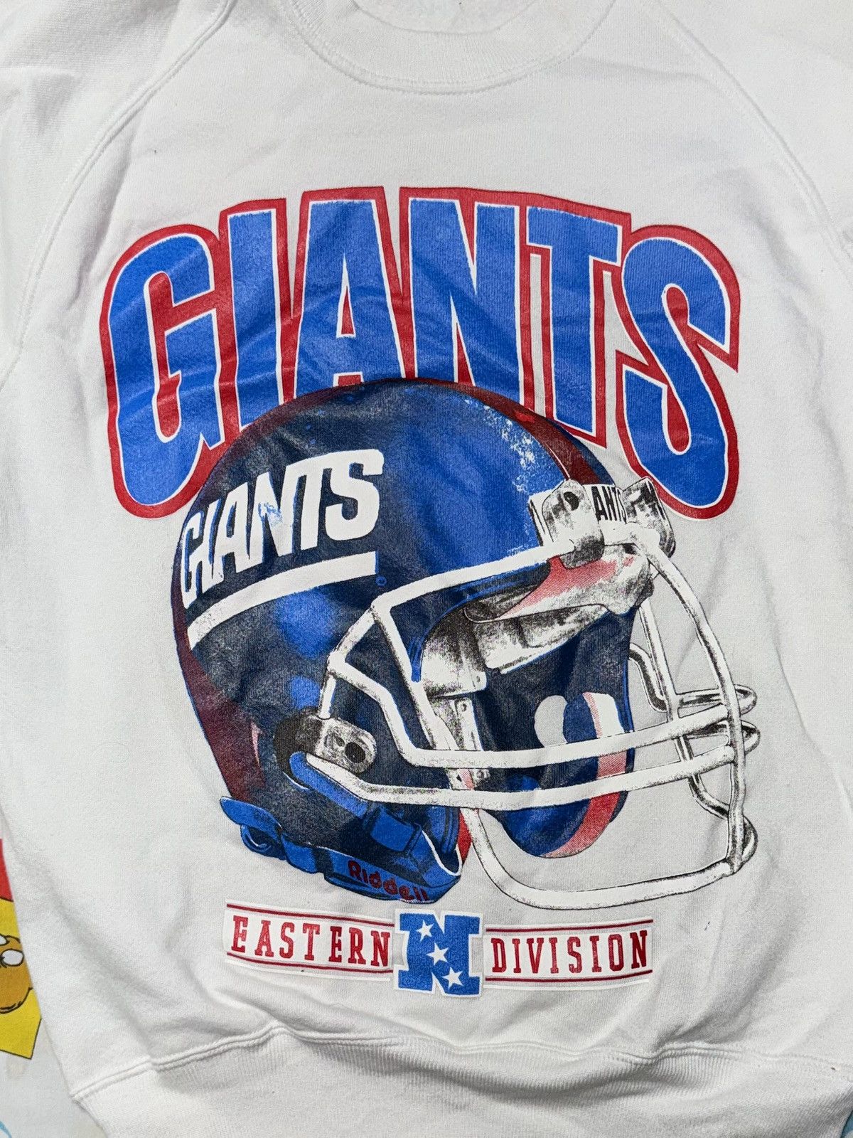 Jerzees NOS Vintage 90s NY Giants Eastern Division White Crewneck Size US M / EU 48-50 / 2 - 1 Thumbnail
