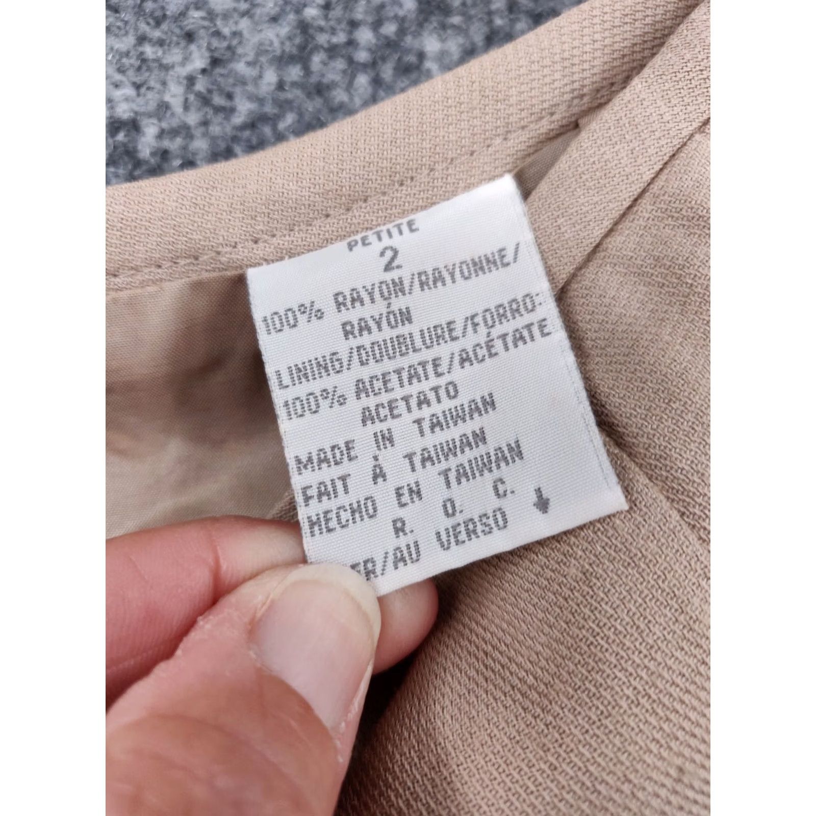 Liz Claiborne Liz Claiborne Skirt Womens 2P A-Line Knee Length Brown Zipper Lined Pockets Slit Venture Size 26" / US 2 / IT 38 - 4 Thumbnail