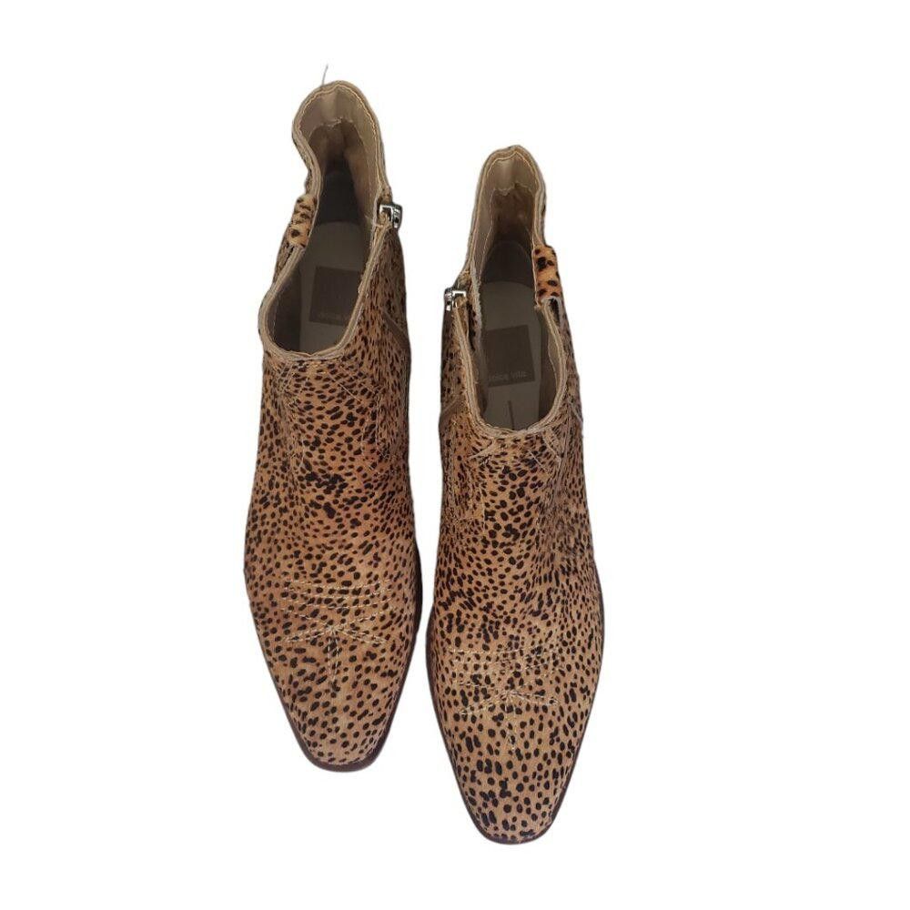 Designer SH135 Dolce Vita NWOT Genuine Cow Hair Zip Bootie 9.5 Size US 9.5 / IT 39.5 - 4 Thumbnail