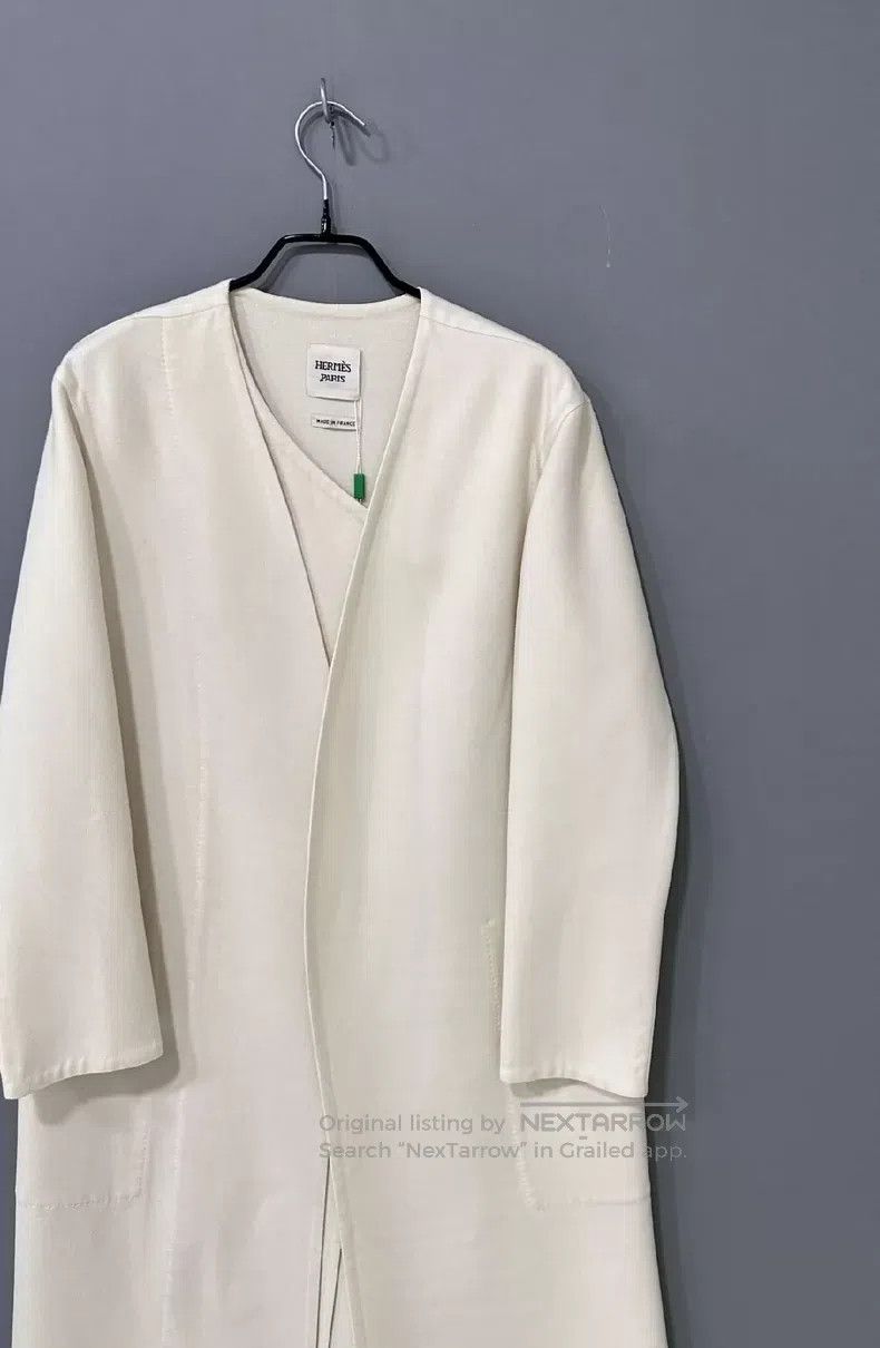 Hermes Hermes Long Cashmere Wool Coat Size XXS / US 00 / IT 34 - 2 Thumbnail