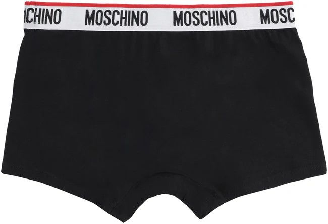Moschino o1y0225 Size : XXS / Logo 3-Piece Set Boxer in Black Size ONE SIZE - 5 Thumbnail