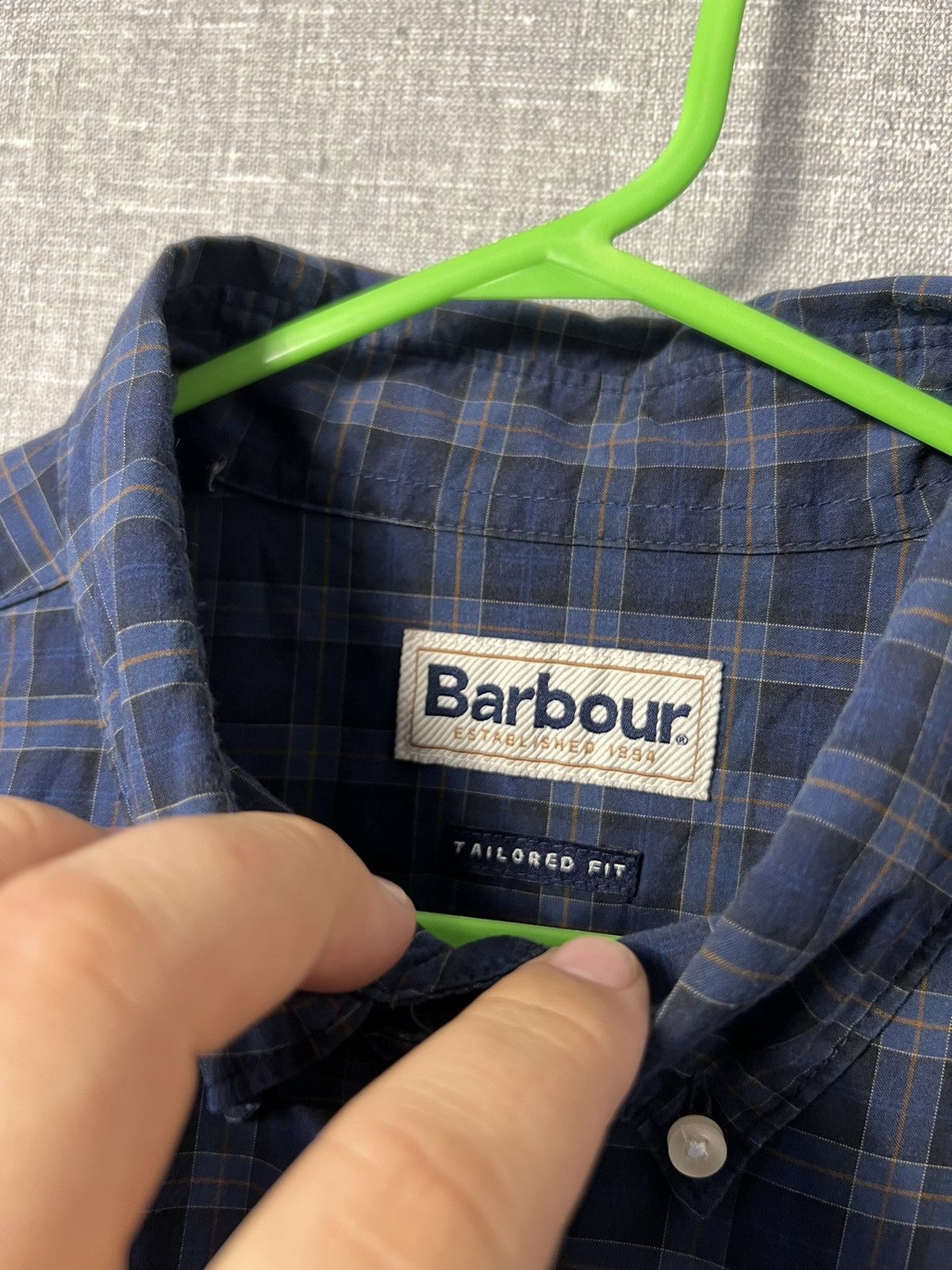 Barbour Barbour Button Up‎ Long Sleeve Checkered Shirt Size US L / EU 52-54 / 3 - 7 Thumbnail