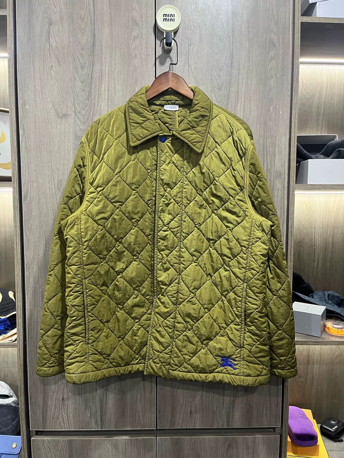 Burberry Burberry SS24 Quilted Green Men's Jacket Size US L / EU 52-54 / 3 - 1 Thumbnail