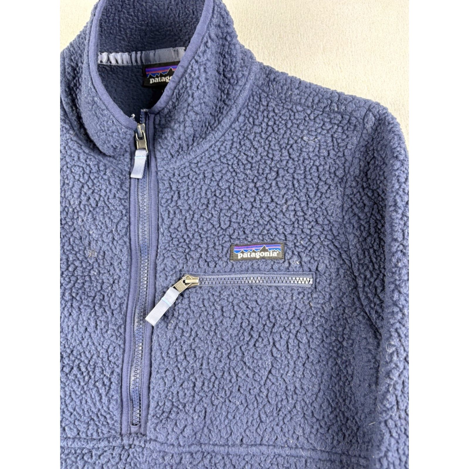 Patagonia Patagonia Sweater Pullover Fleece Womens Size M Blue Retro Pile Jacket Collared Long Sleeve Regular Closet Shirt Size M / US 6-8 / IT 42-44 - 2 Thumbnail