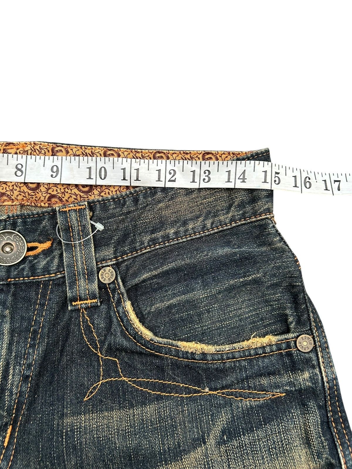 Edwin × Japanese Brand × Jean Vintage Edwin BTZ503 Rusty Mudwash Japanese Denim Jeans Size US 30 / EU 46 - 14 Thumbnail