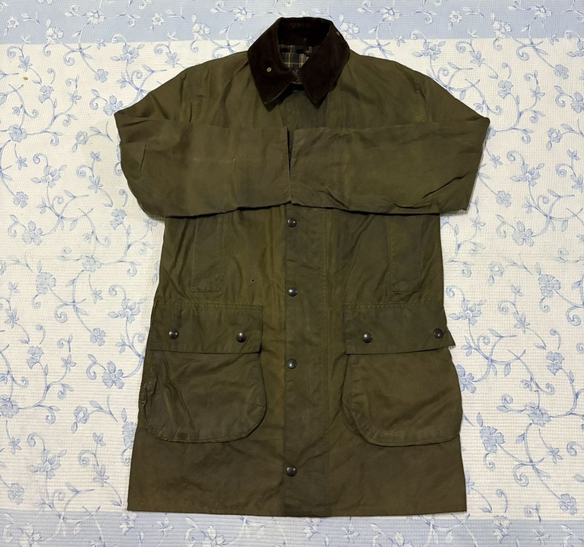 Barbour Barbour Border Cotton Waxed Jacket Hunting Jacket Size US L / EU 52-54 / 3 - 6 Thumbnail